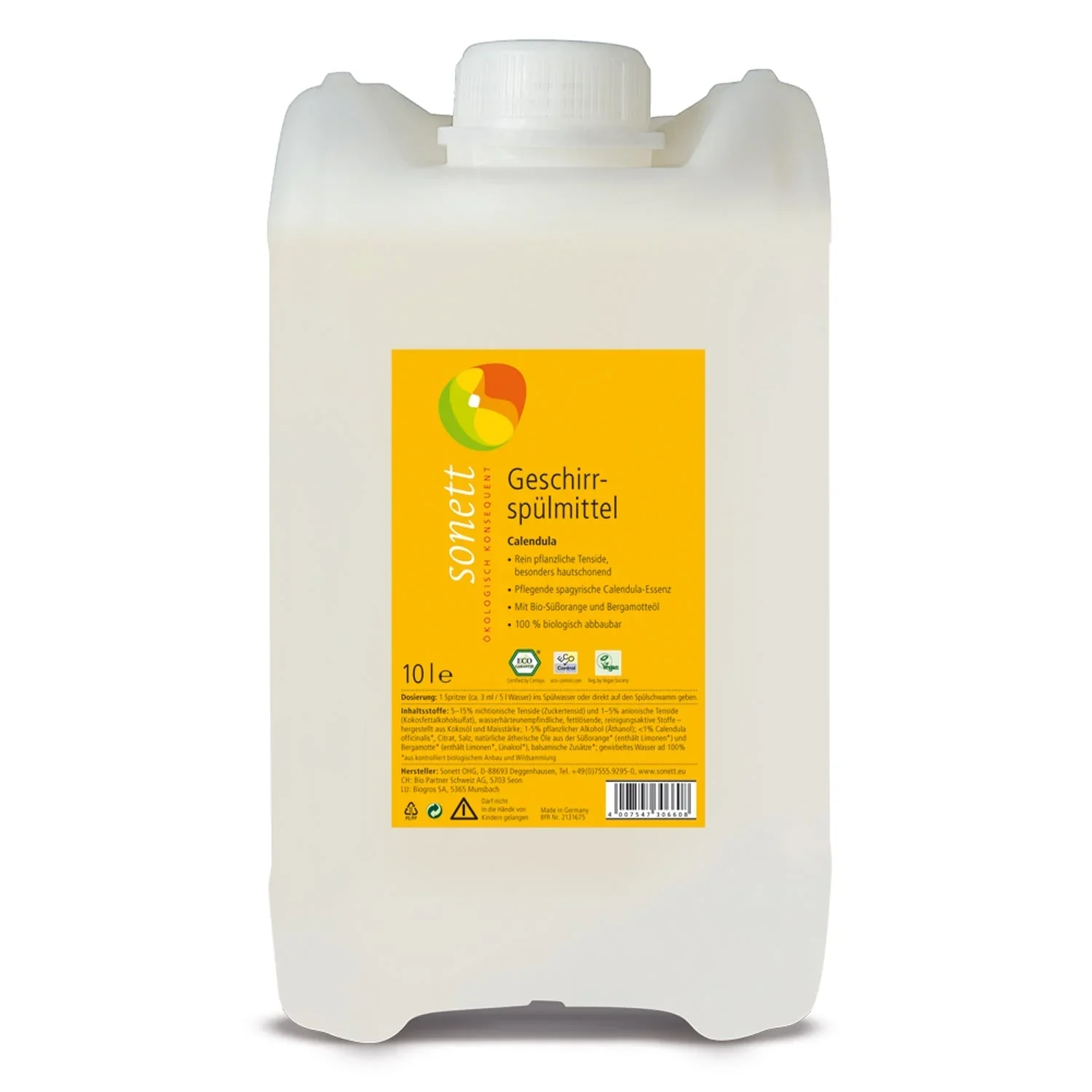"Dish Soap 10 Liter, Calendula Dish Soap, Natural Dish Soap image"