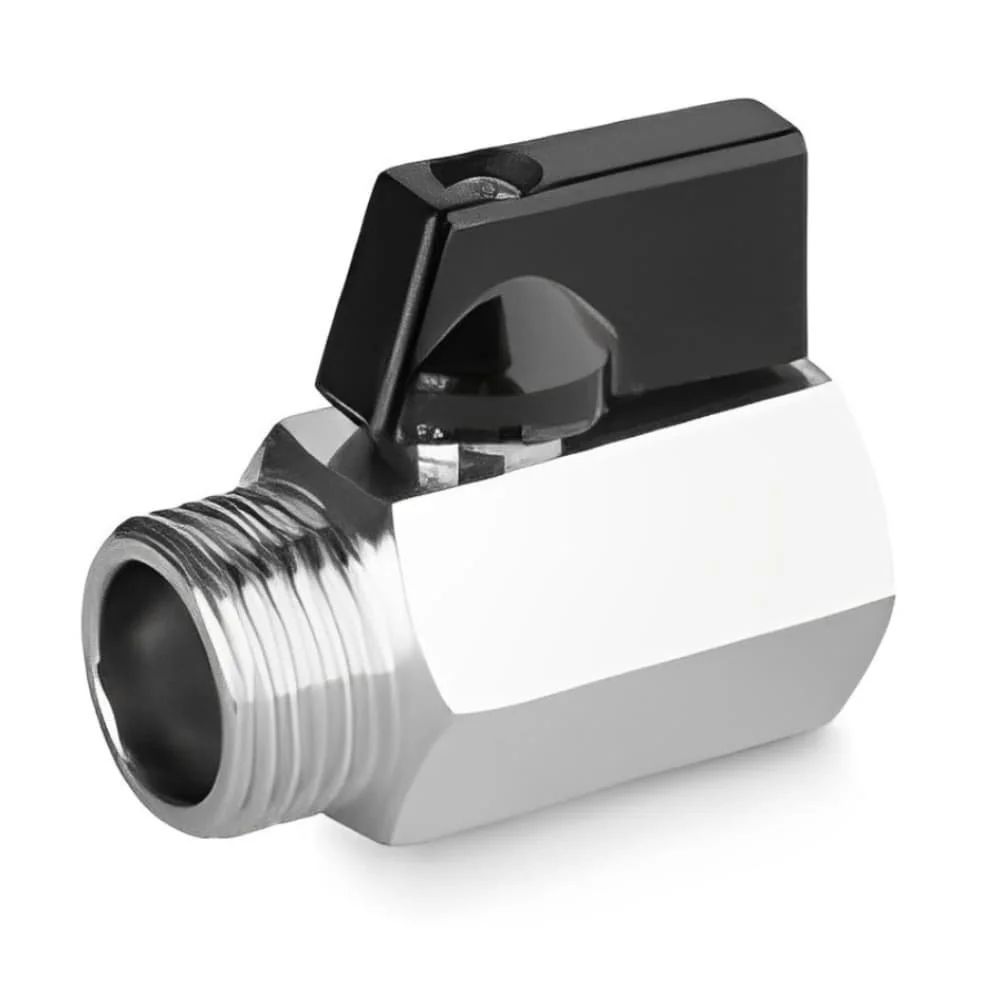 "1/2 Inch Mini Brass Chrome Ball Valve image"