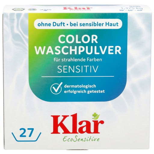 "Color Laundry Detergent 1.375 kg, Fragrance Free, Sensitive Skin, Dye Free, Unscented, Color Safe image"
