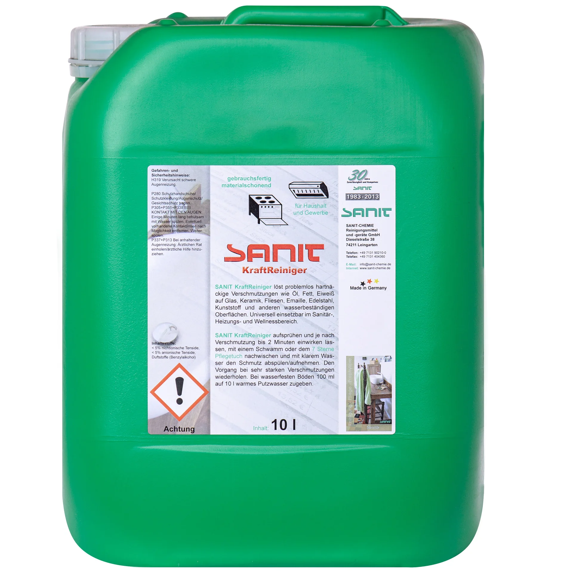 "Industrial Cleaner 10 Liter, Heavy Duty Cleaner, Commercial Cleaner, All Purpose Cleaner image"