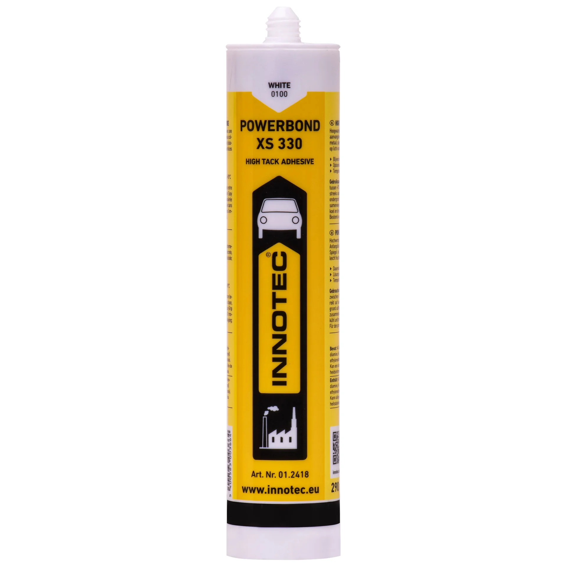 "Adhesive Sealant, Powerbond XS 330, white 290ml, Construction Adhesive, with Nozzle image"