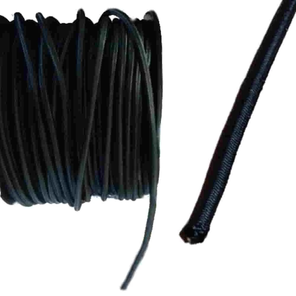 "8mm Black Bungee Cord - 10 Meter Elastic Rope image"