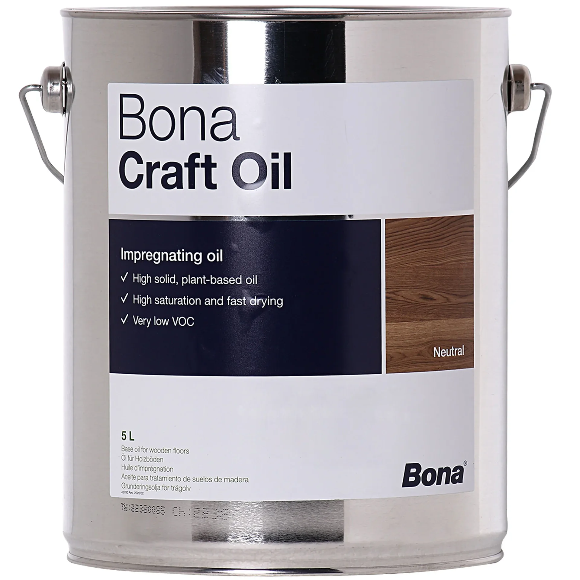 Wood Oil 5 Liter, Craft Oil, Neutral Wood Oil, Wood Finishing Oil