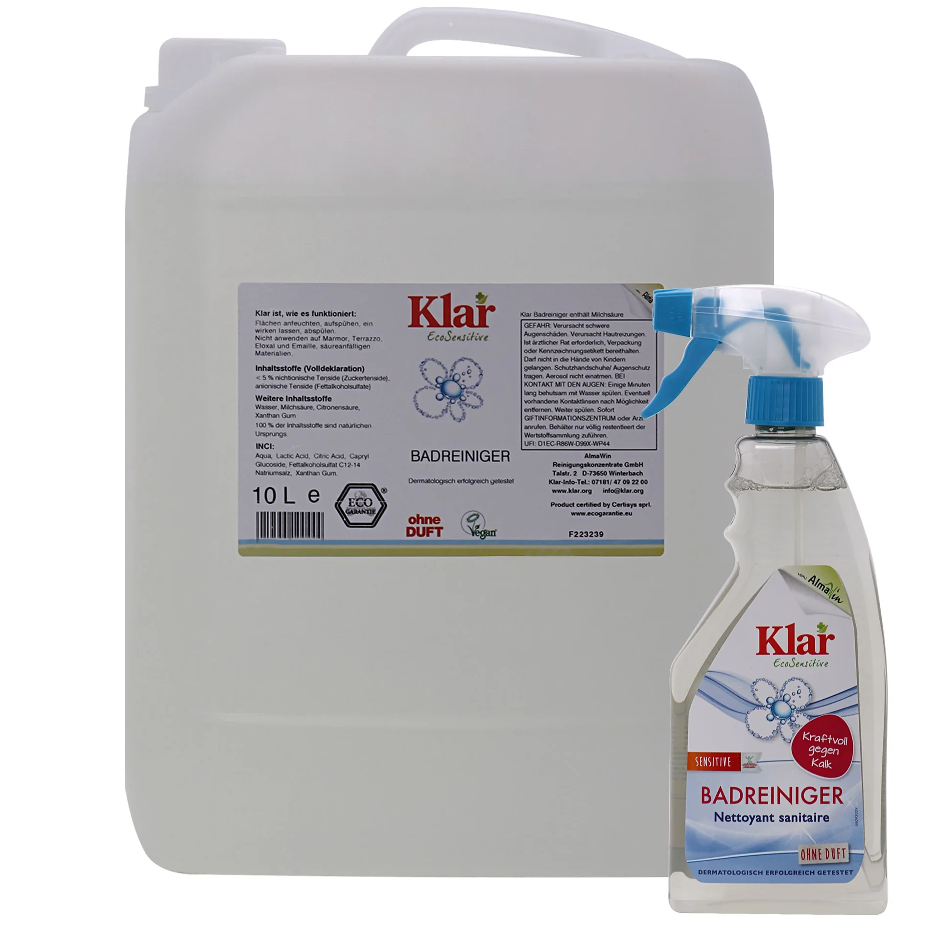 "Fragrance Free Bathroom Cleaner, Unscented Shower Cleaner, Allergy Friendly image"