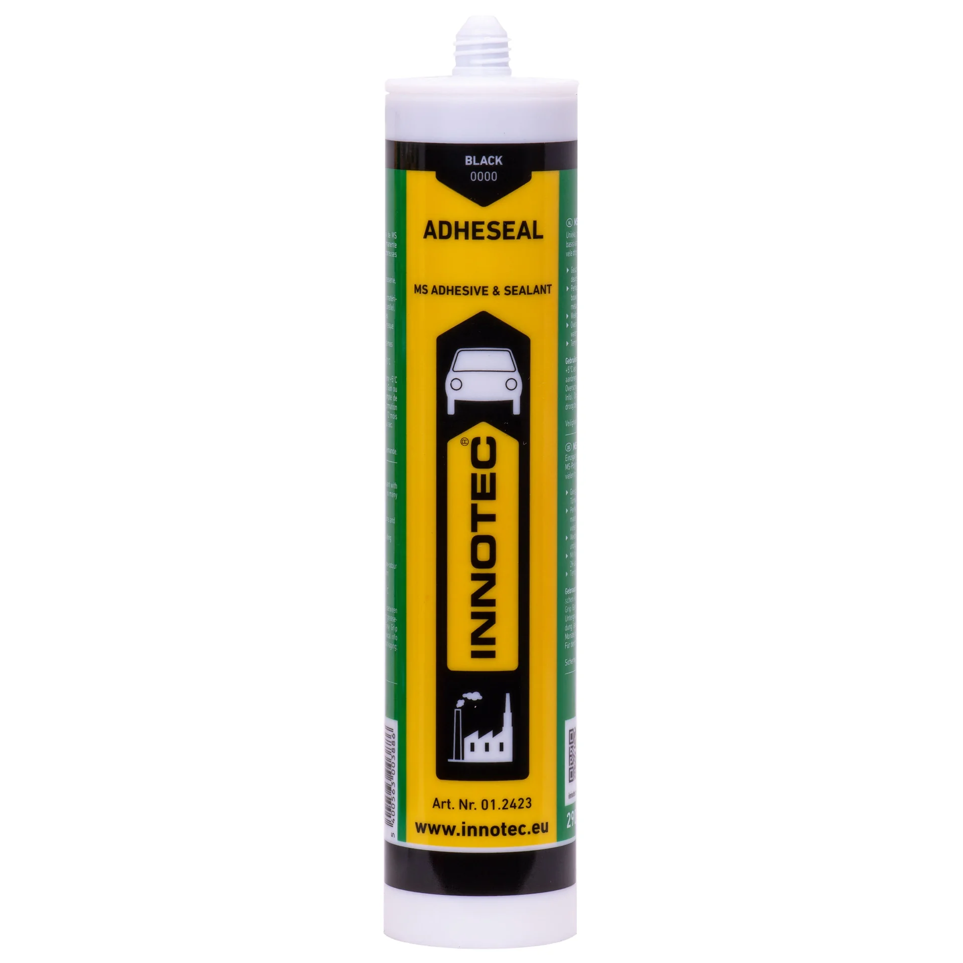 "Adhesive Sealant, Black Adhesive, 290 ml, Black Sealant, Includes Nozzle image"