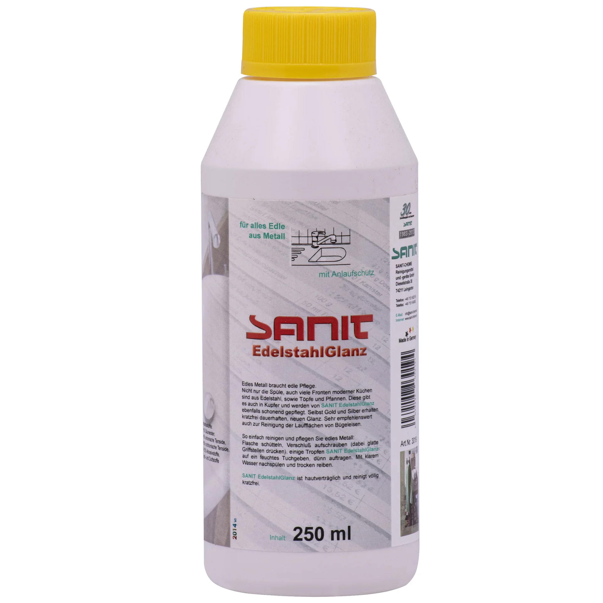 "Stainless steel cleaner, stainless steel polish, stainless steel spray, stainless steel shine, metal cleaner, 250 ml image"