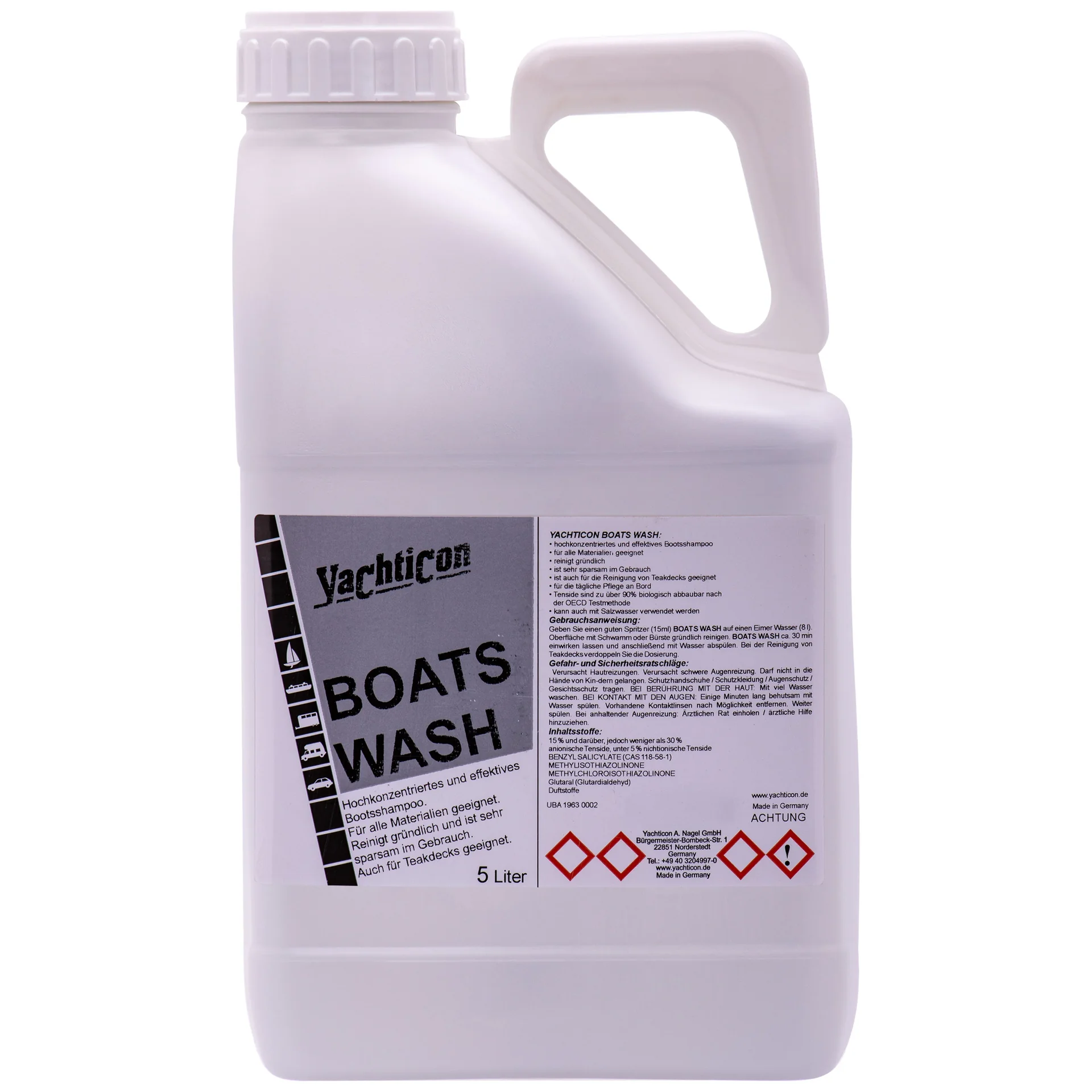 "Boat Wash 5 Liter, Boat Soap, Marine Soap, Yacht Cleaner image"
