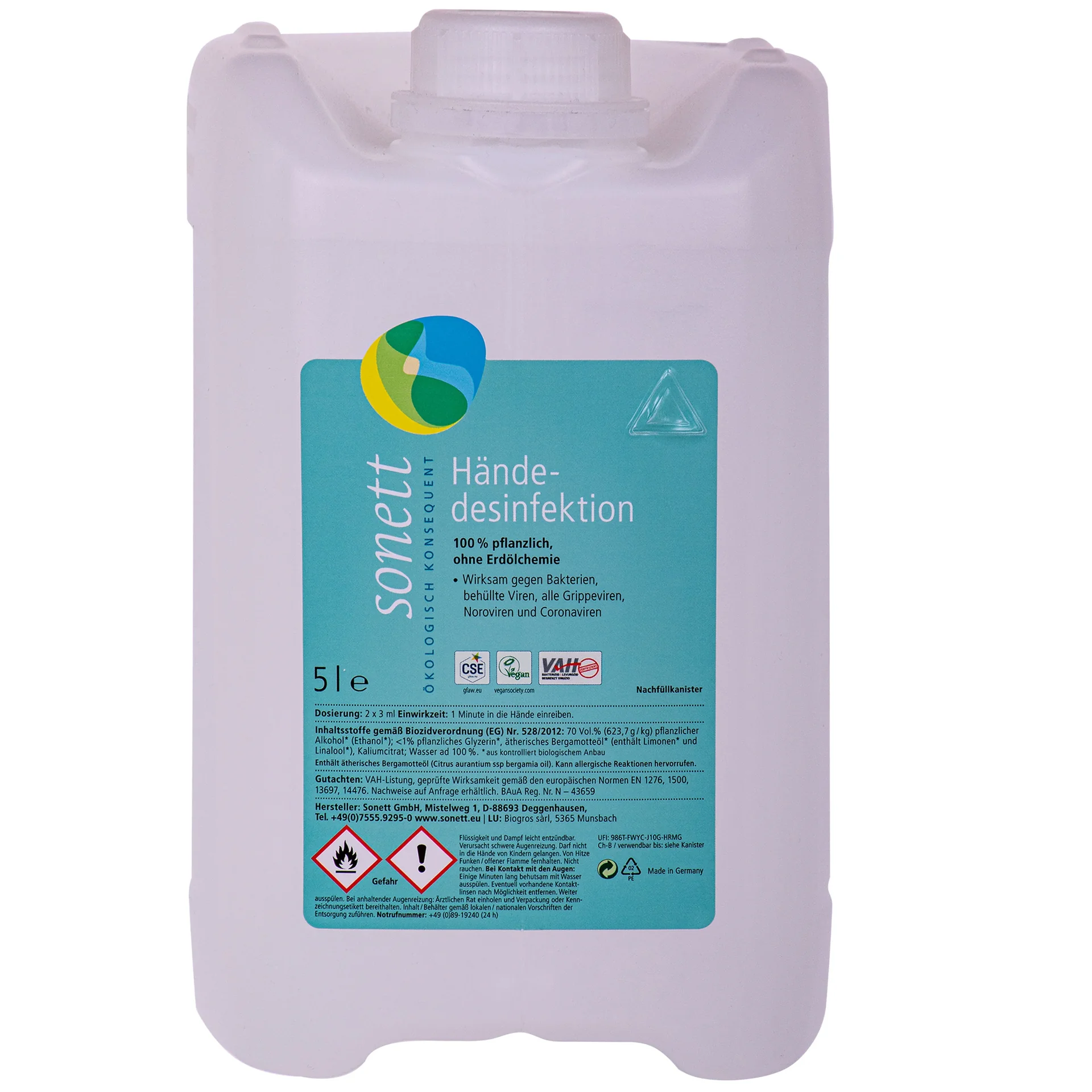 "Hand Sanitizer 5 Liter, Hand Disinfection, Hand Disinfectant image"