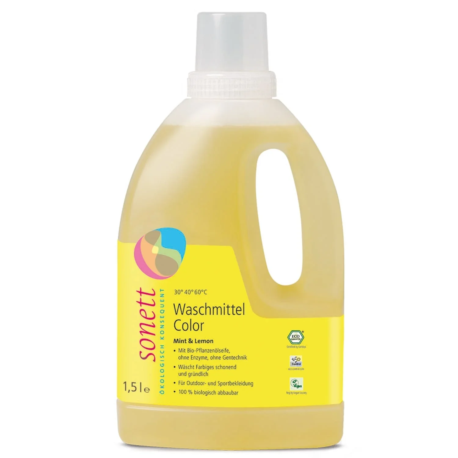 "Color Laundry Detergent, liquid color detergent, mint lemon washing liquid image"