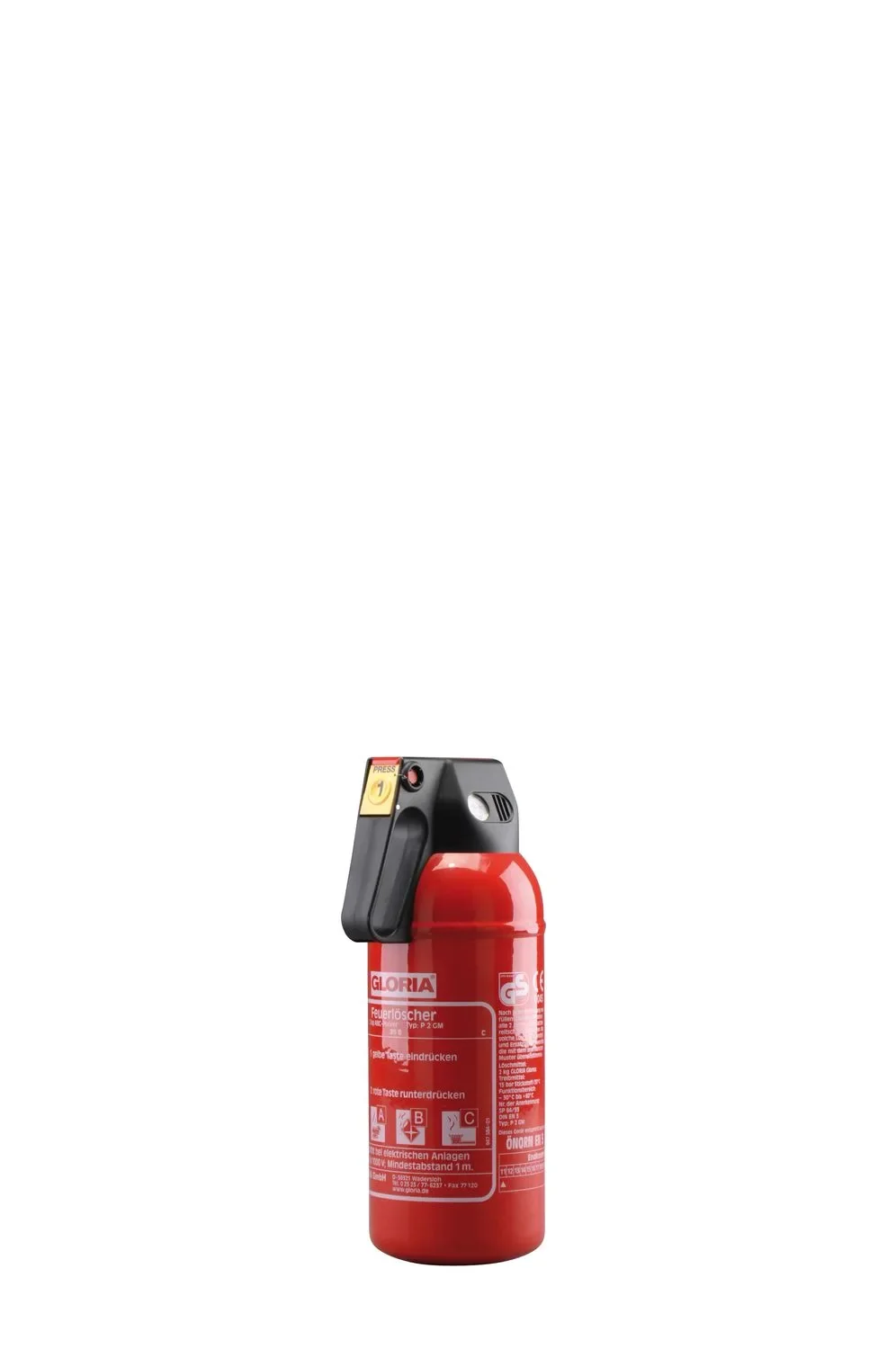 "Powder fire extinguisher - P 2 GM compl. with vehicle holder image"
