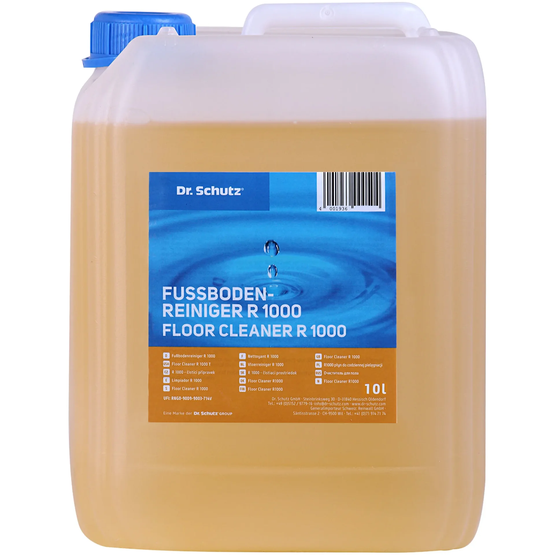 "Floor cleaner 10 Liter, commercial floor cleaner, for 10000m² image"