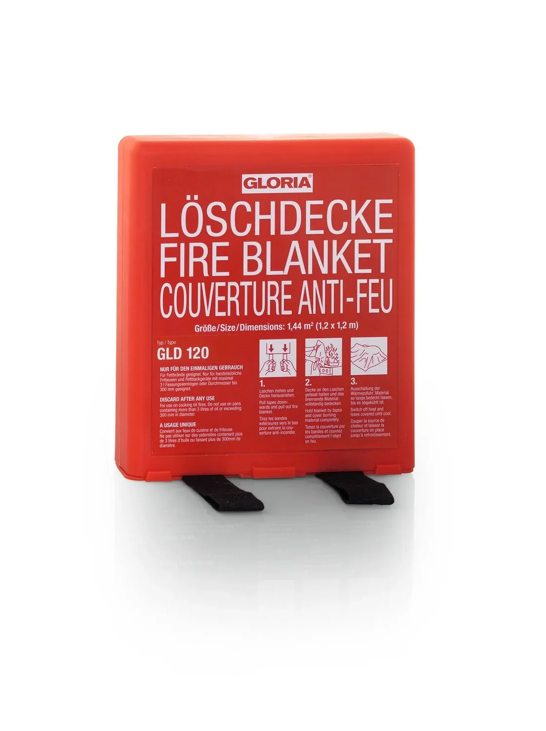"Fire blanket - GLD120 made of silicone coated glass fibre fabric image"