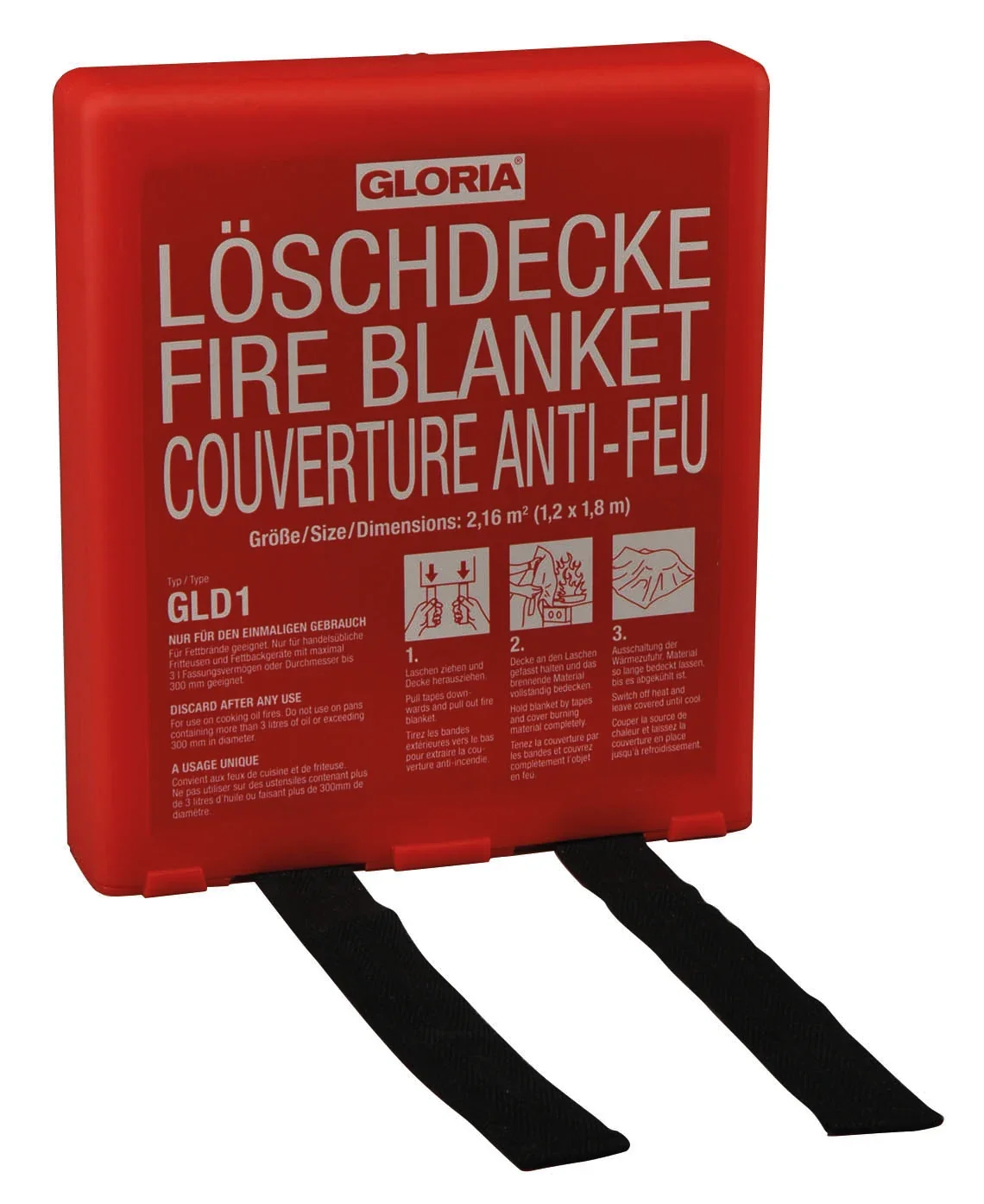 "Fire blanket - GLD1 made of silicone-coated glass fibre fabric image"