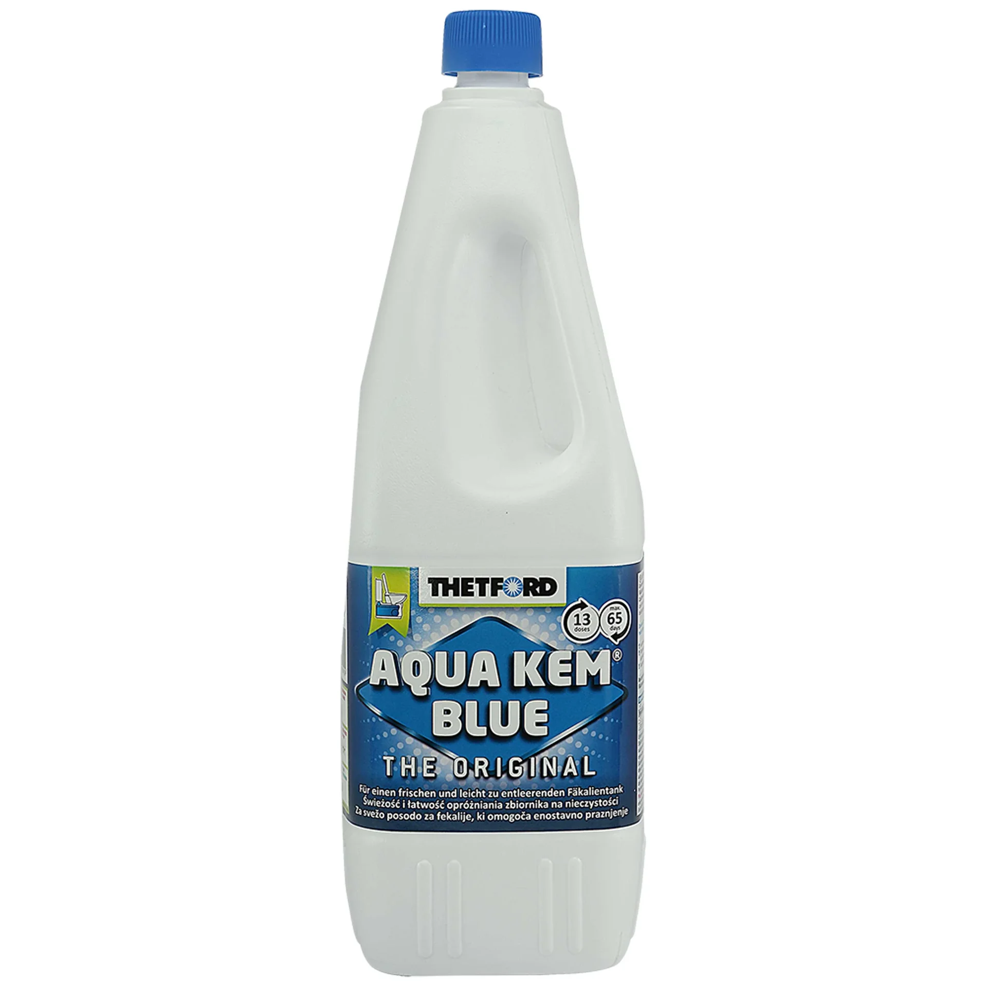 "RV toilet chemical, portable toilet chemicals, camping toilet chemicals, 2 Liter, RV toilet treatment image"