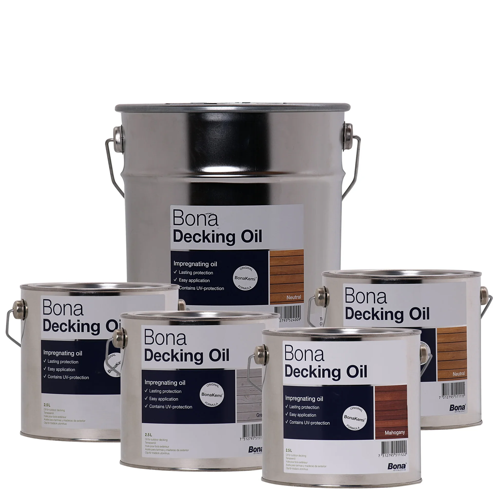 "Decking Oil, Exterior Deck Oil, Decking Protector, for Terraces, Color/Size Options image"