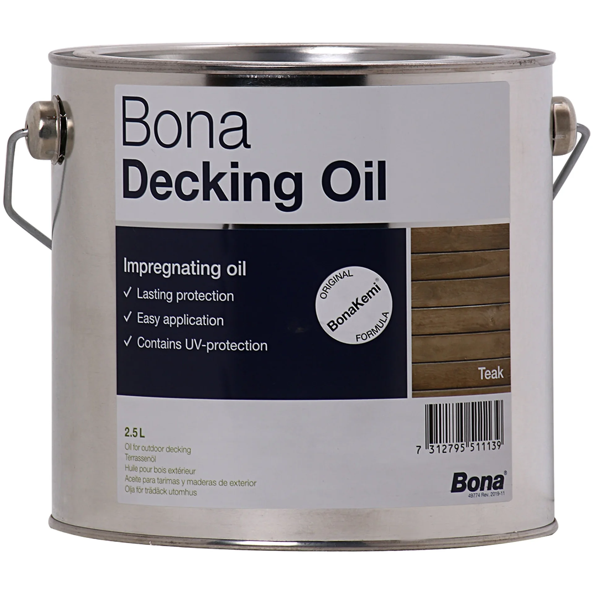 "Decking Oil 2,5 Liter, Teak Oil, Deck Oil image"