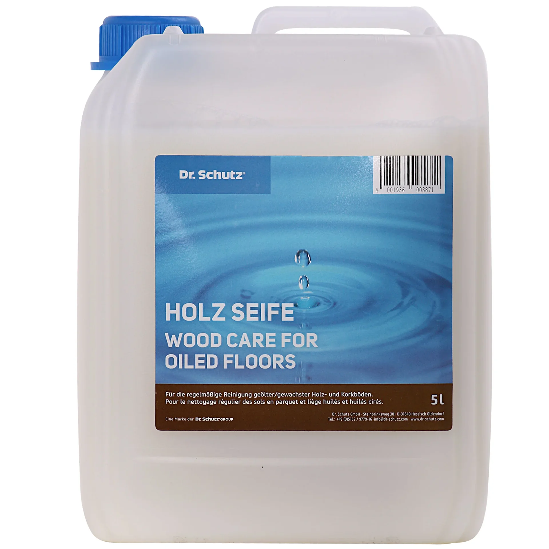 "Wood Floor Cleaner, 5 Liter Wood Soap for Oiled/Waxed Wood and Cork Floors image"