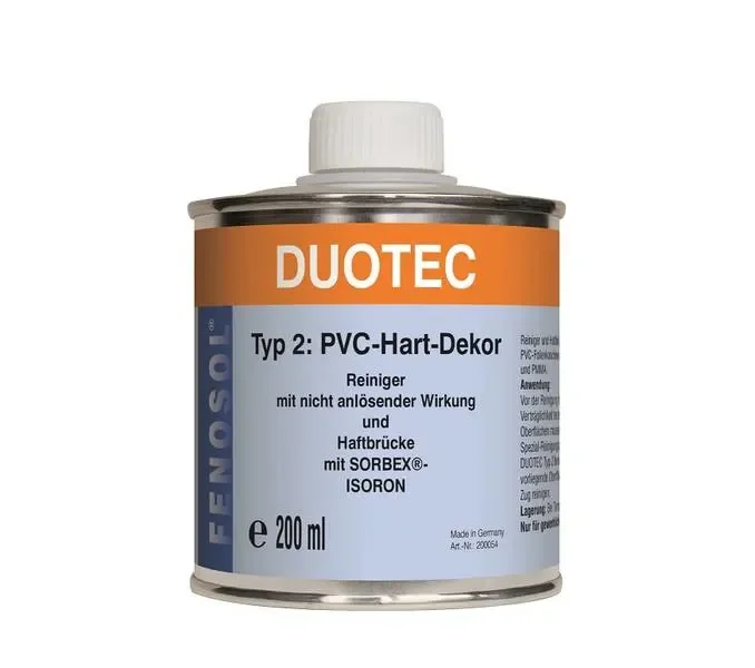 "PVC Adhesive, PVC Glue, PVC Solvent Cement, FENOPLAST Fenosol DUOTEC 200ml, Type 2, PVC Hard Decor, 200ml image"