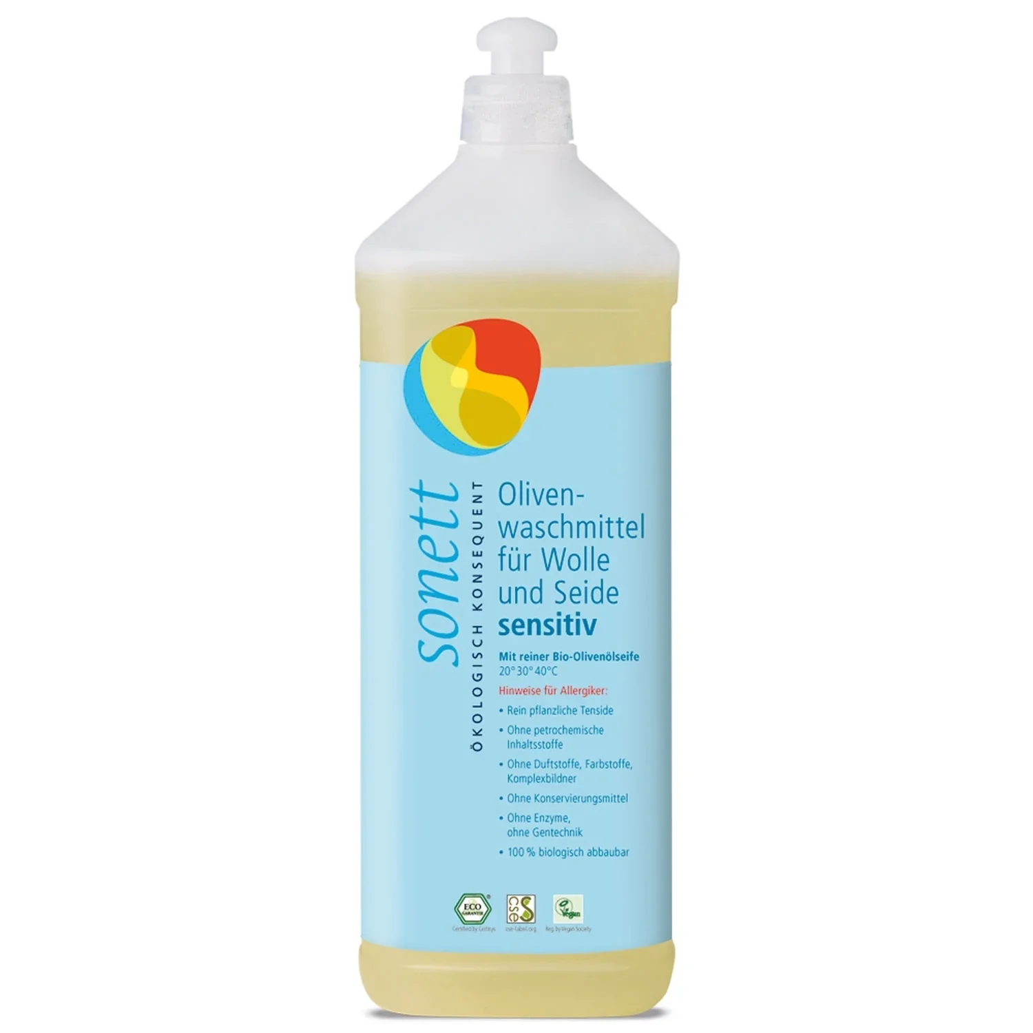 Delicate Laundry Detergent 1 Liter, Gentle Wool and Silk Detergent, Sensitive Skin
