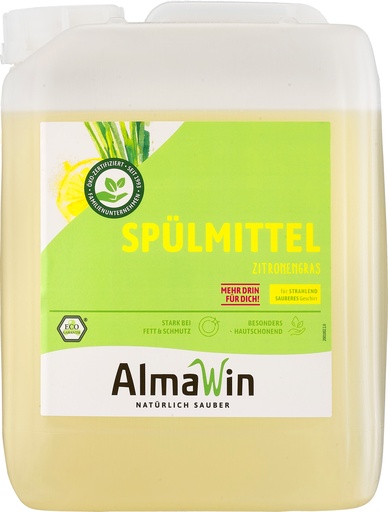 "Dish soap 5 Liter, dishwashing liquid, natural lemongrass dish soap image"