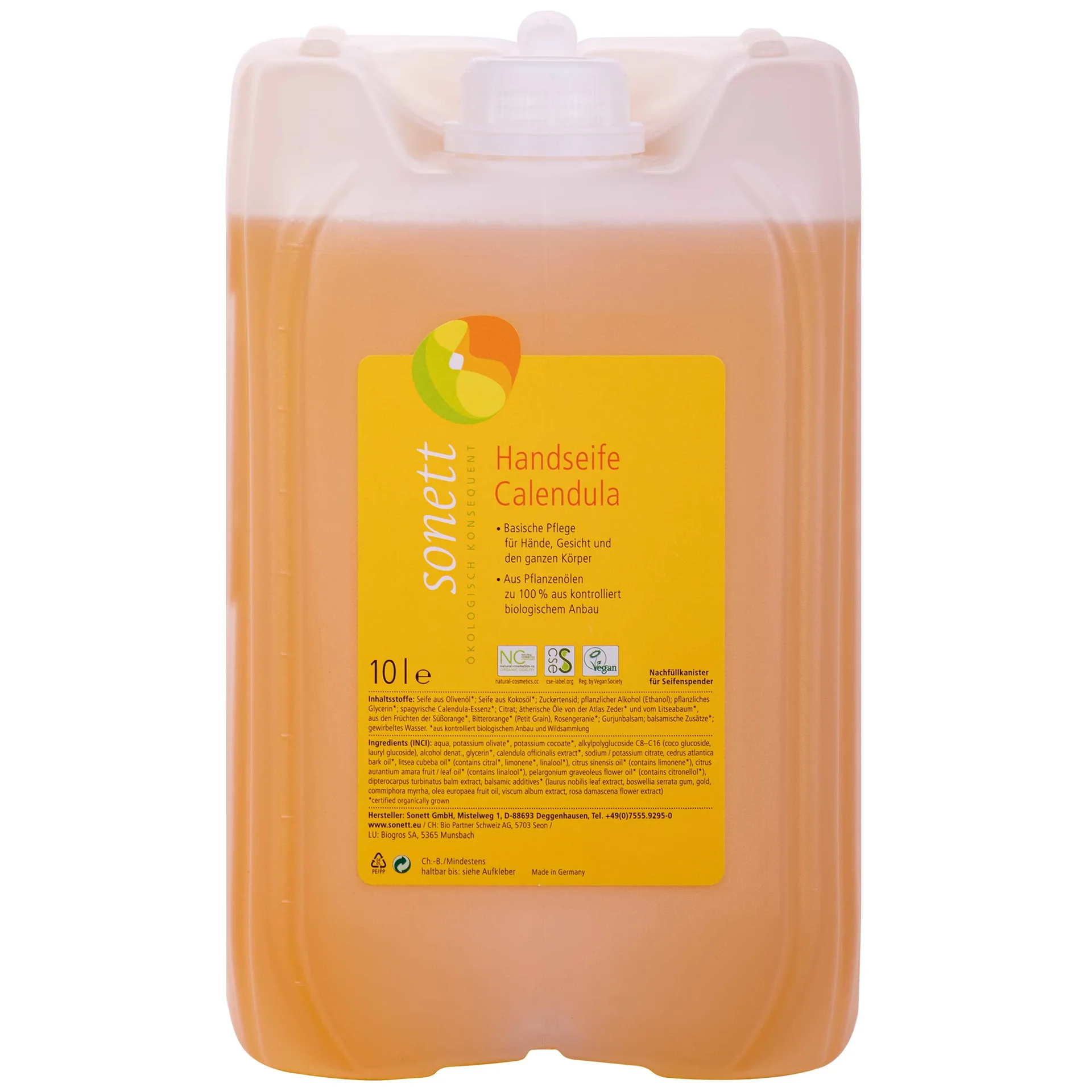 "Hand Soap 10 Liter, Calendula Soap, Natural, Gentle, Liquid Hand Soap image"