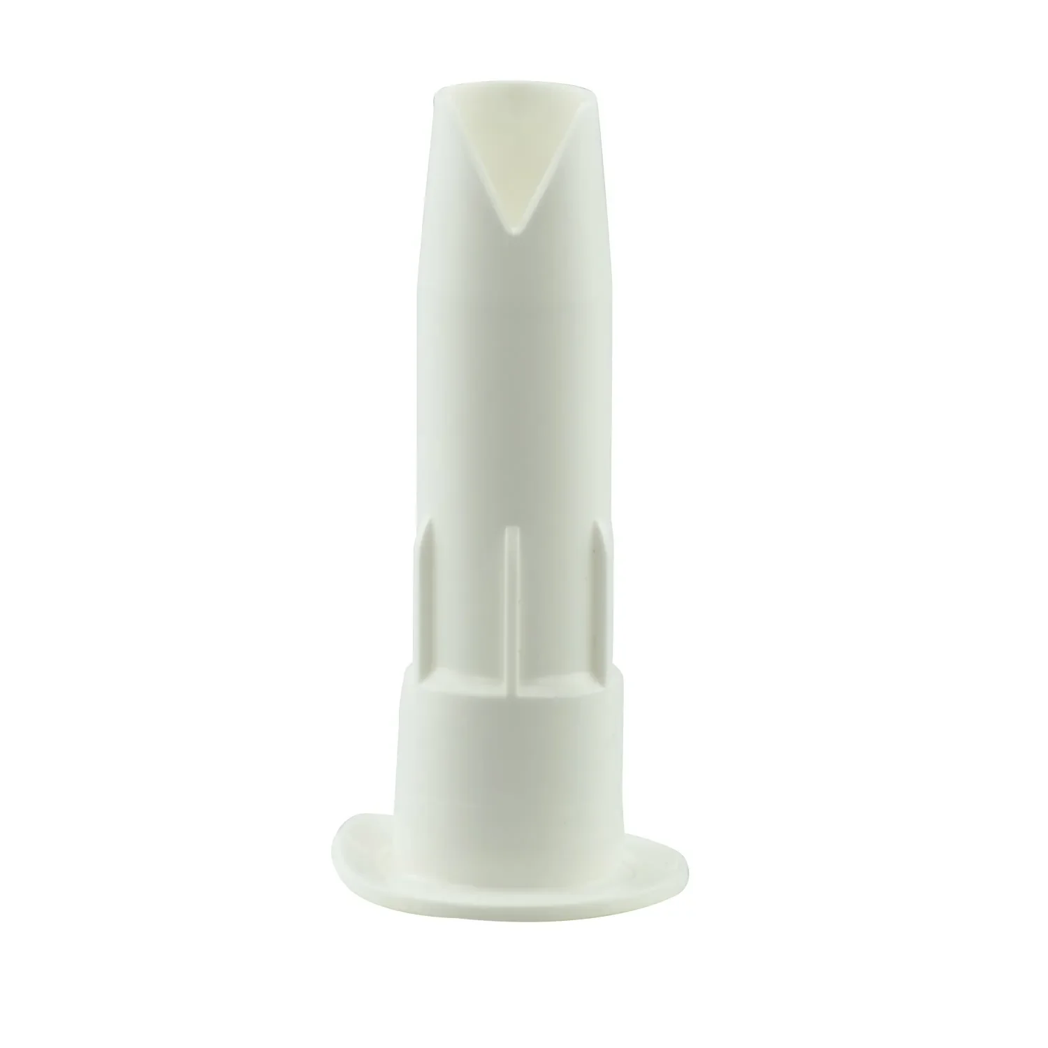 "Sealant nozzle, caulk nozzle, sealant applicator tip, sealant tip, white image"