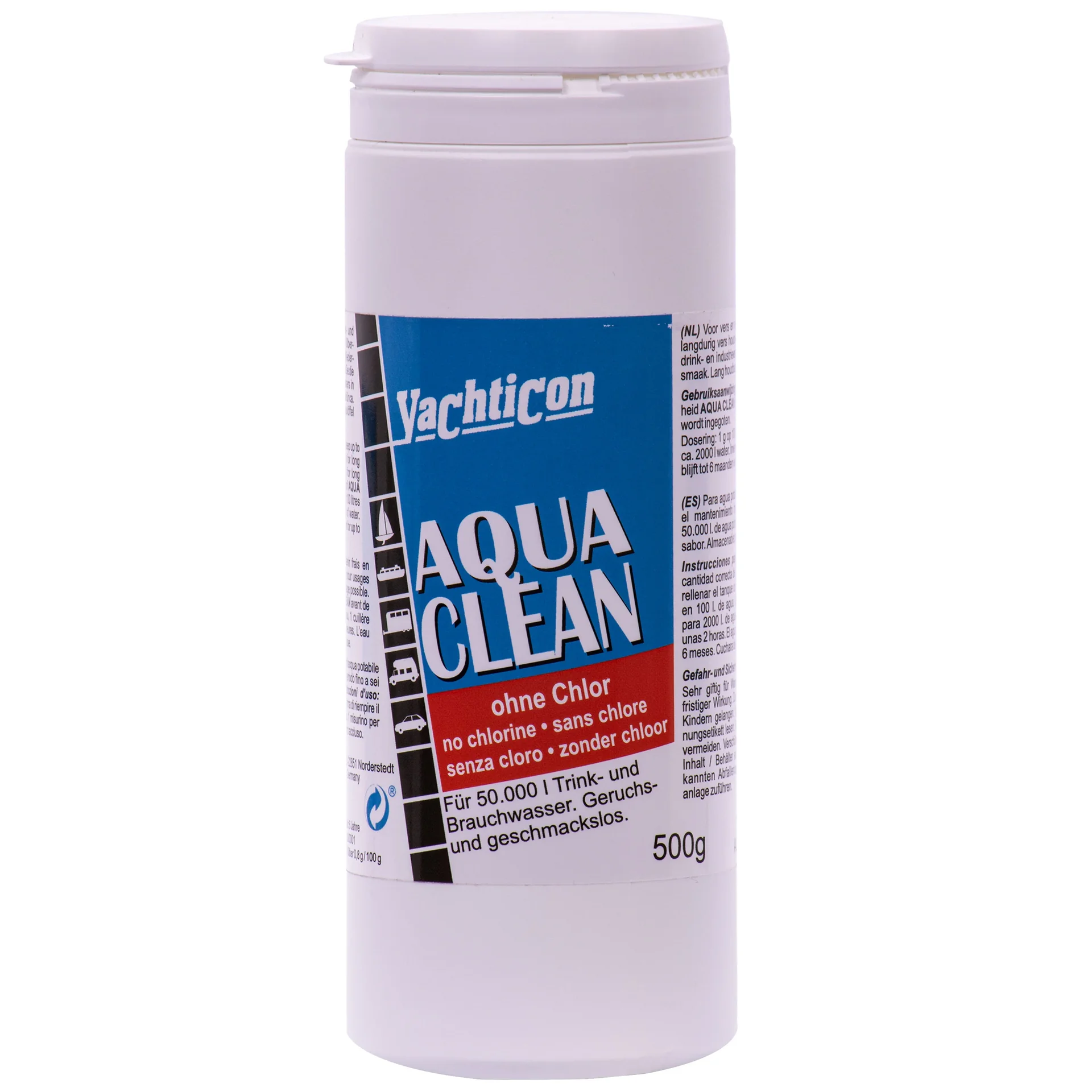"Water purification powder, drinking water treatment, boat water tank cleaner, 500 g image"
