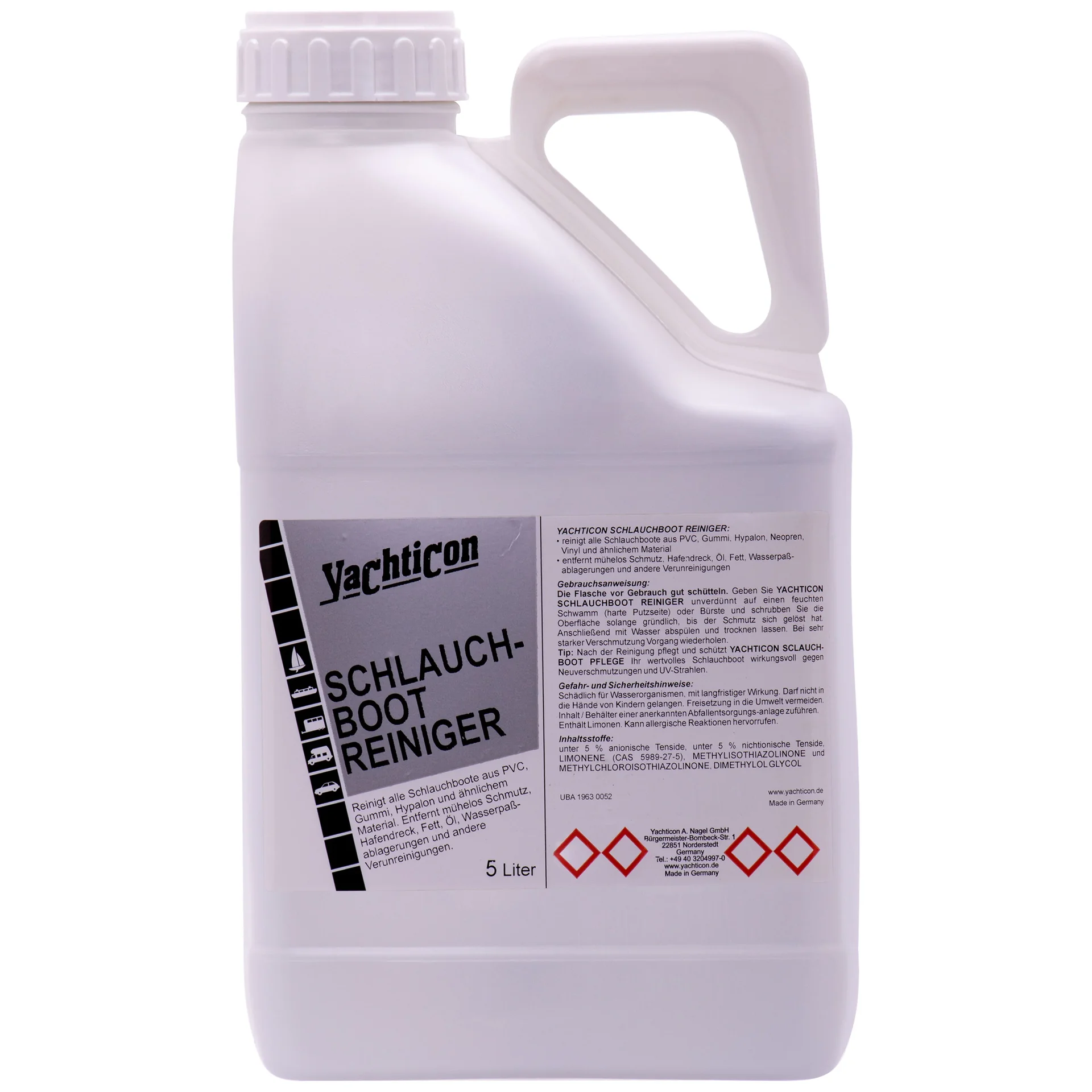 "Inflatable boat cleaner 5 Liter, Dinghy cleaner, PVC boat cleaner image"