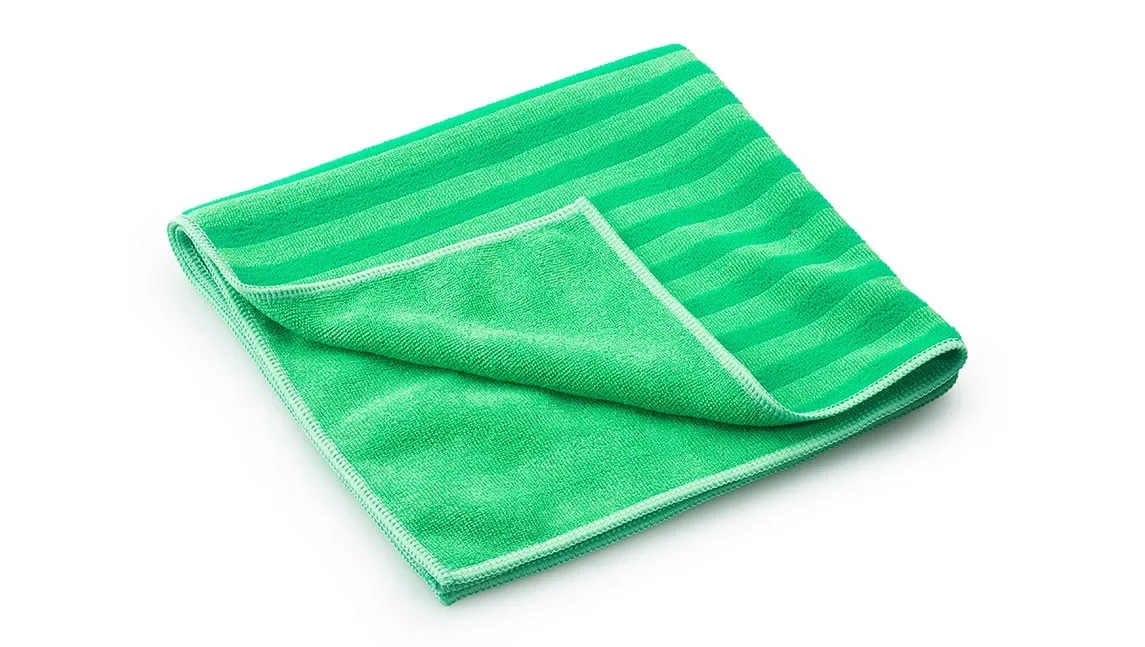 "Cleaning cloths, Microfiber cleaning cloths, 40x40cm, green, 10 pack, cleaning towels image"
