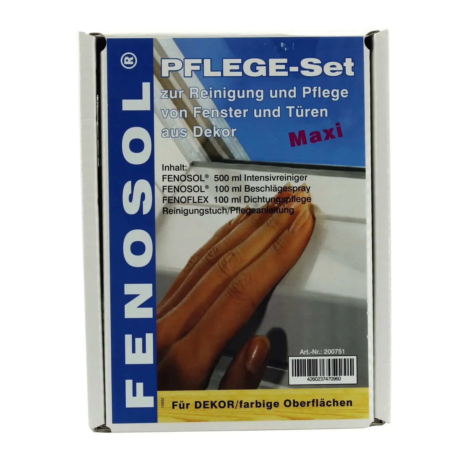 Window profile cleaner, window frame cleaner, colored window frame cleaner, window profile care set MAXI