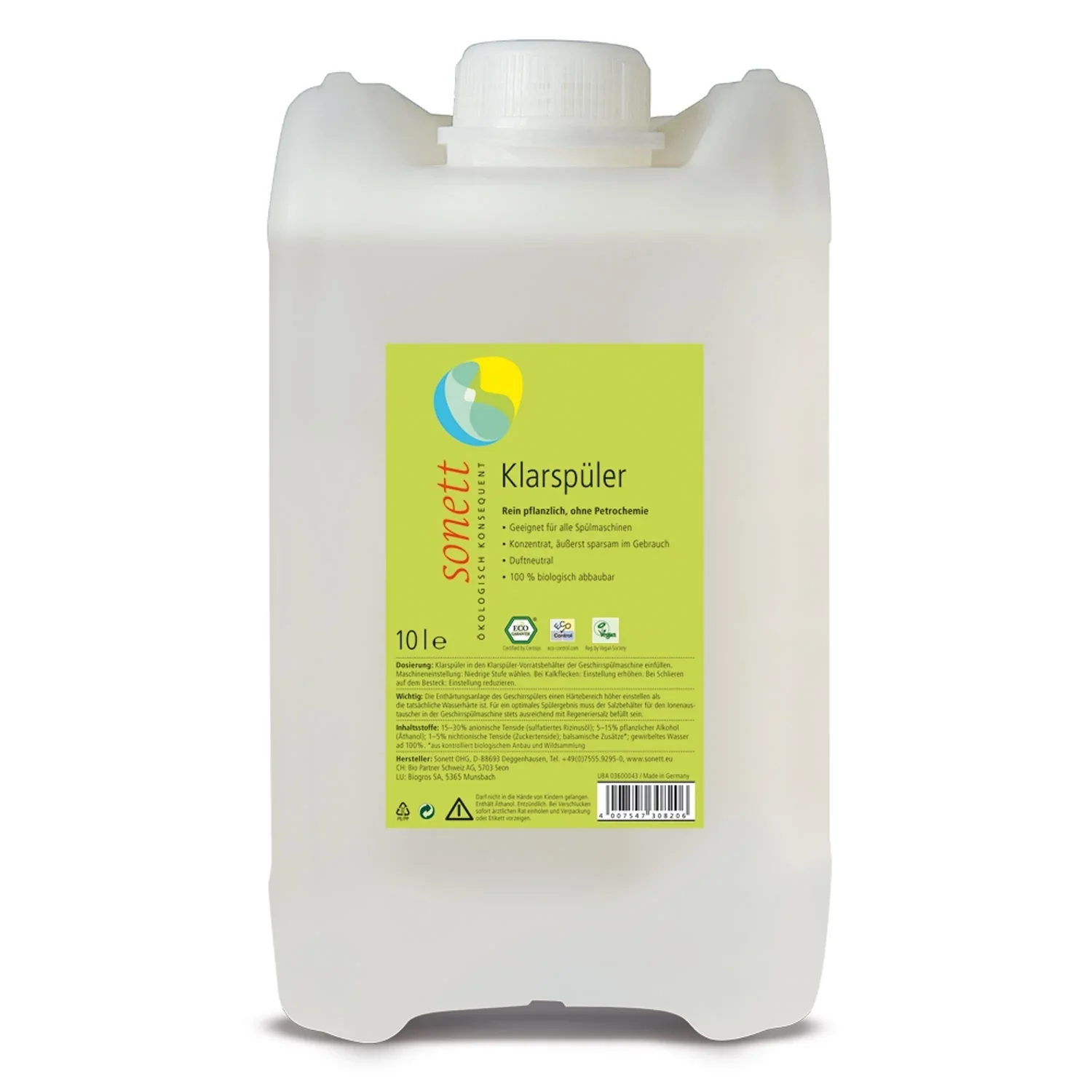 "Rinse Aid 10 Liter, Dishwasher Rinse Aid, Natural Rinse Aid image"