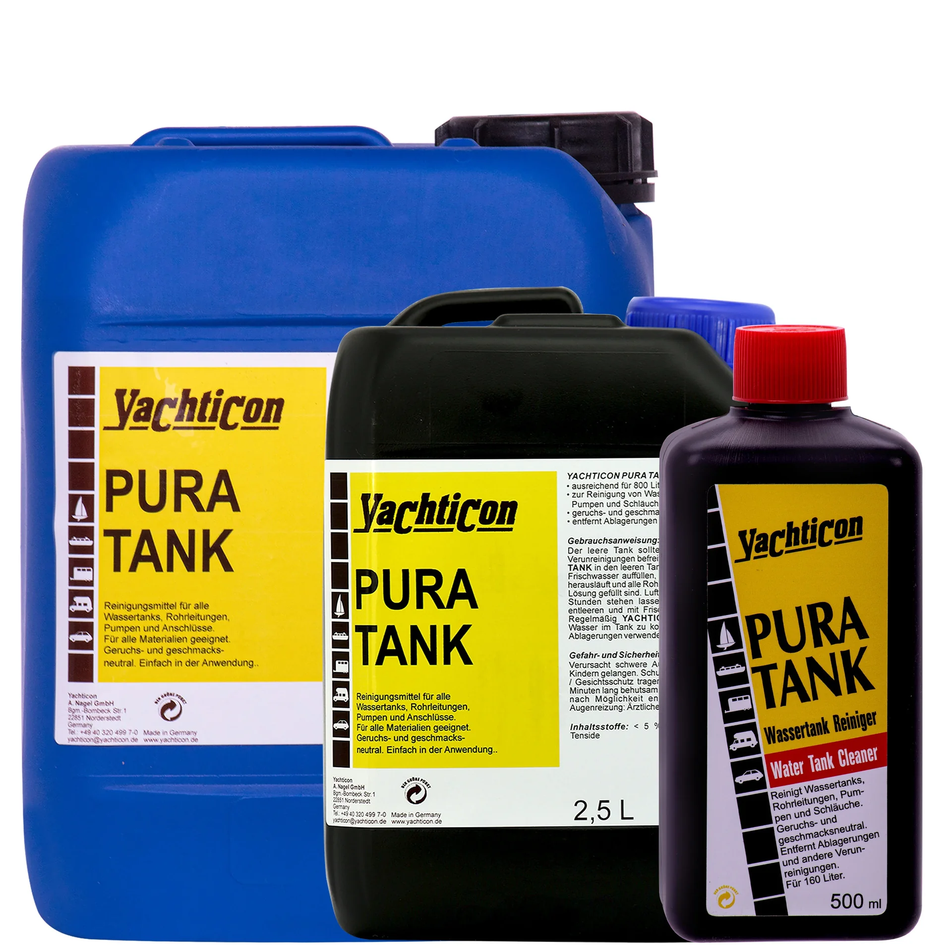 "Drinking Water Cleaner, Water Tank Cleaner, Fresh Water Tank Cleaner, Boat, RV, Portable Sanitizer, Chlorine-Free image"