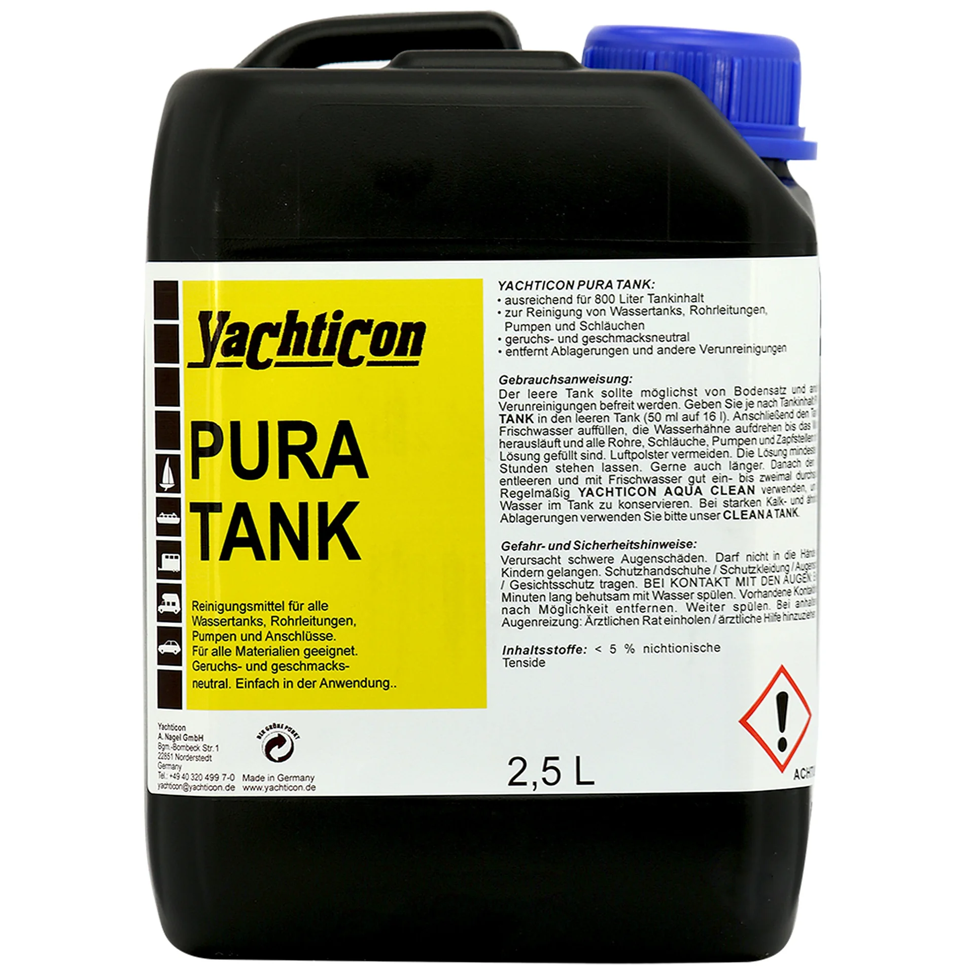 "Water tank cleaner, Drinking water tank cleaner 2.5 Liter, chlorine free water treatment image"