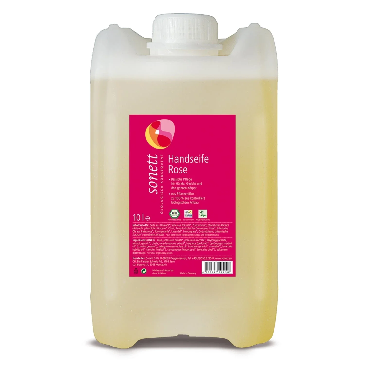 "Hand Soap, Rose Scented, 10 Liter, Liquid Hand Soap, Natural Hand Soap image"