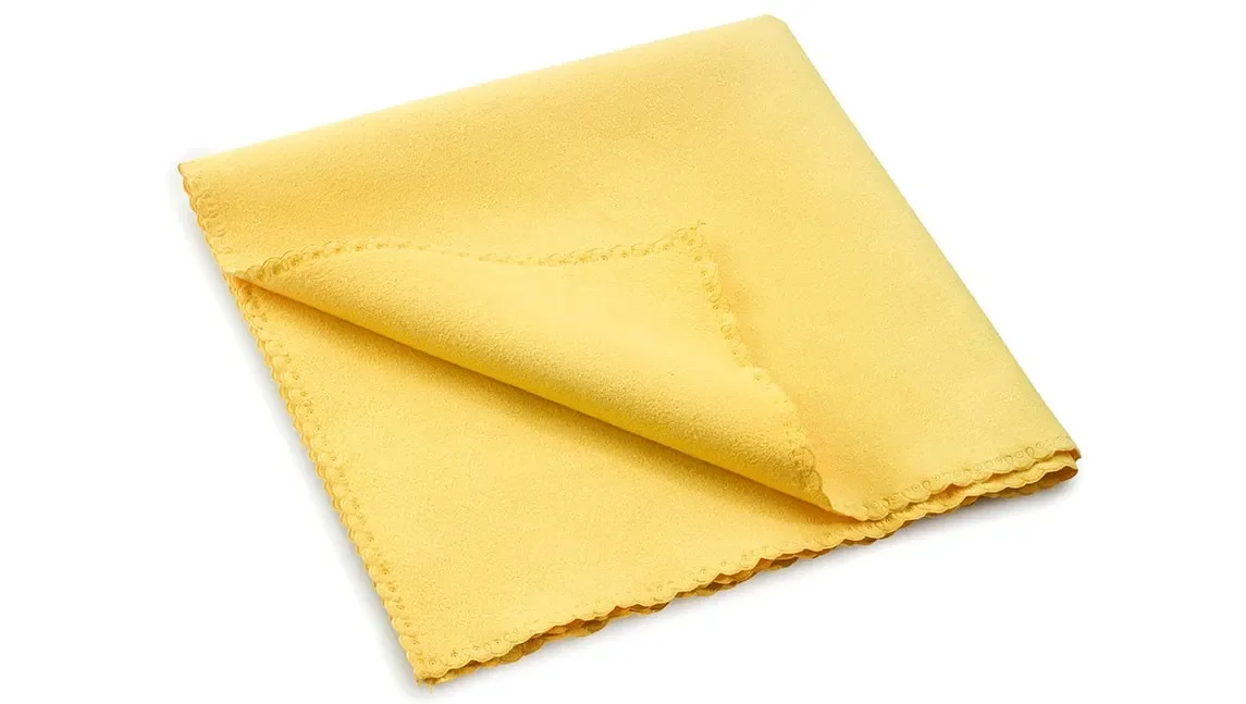 "Cleaning cloths, microfiber cloths, soft cleaning cloths, yellow, 40 x 40 cm, 10 piece pack image"