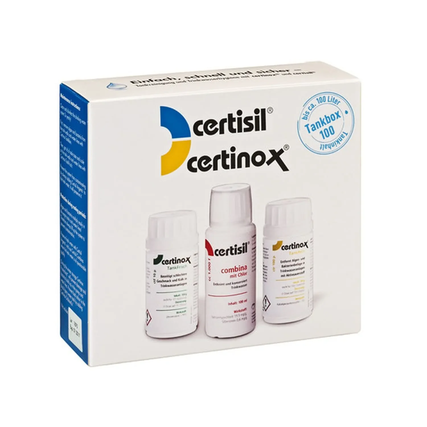 "Water tank disinfection, Water tank cleaning tablets, Water tank sanitation, for ca. 100 Liter Tankinhalt image"