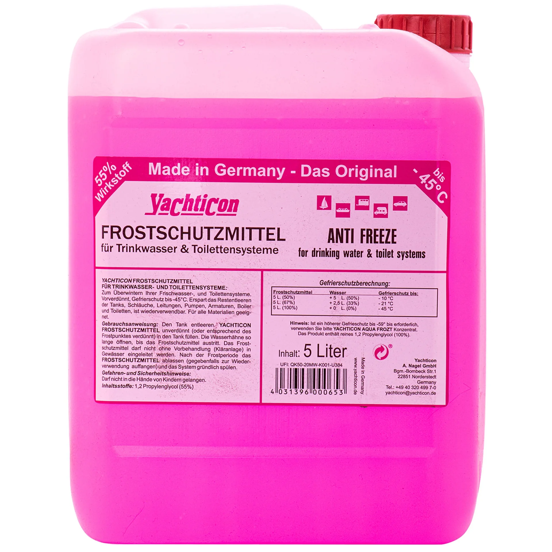 "Antifreeze 5 Liter, Coolant, Marine Antifreeze, RV Antifreeze image"