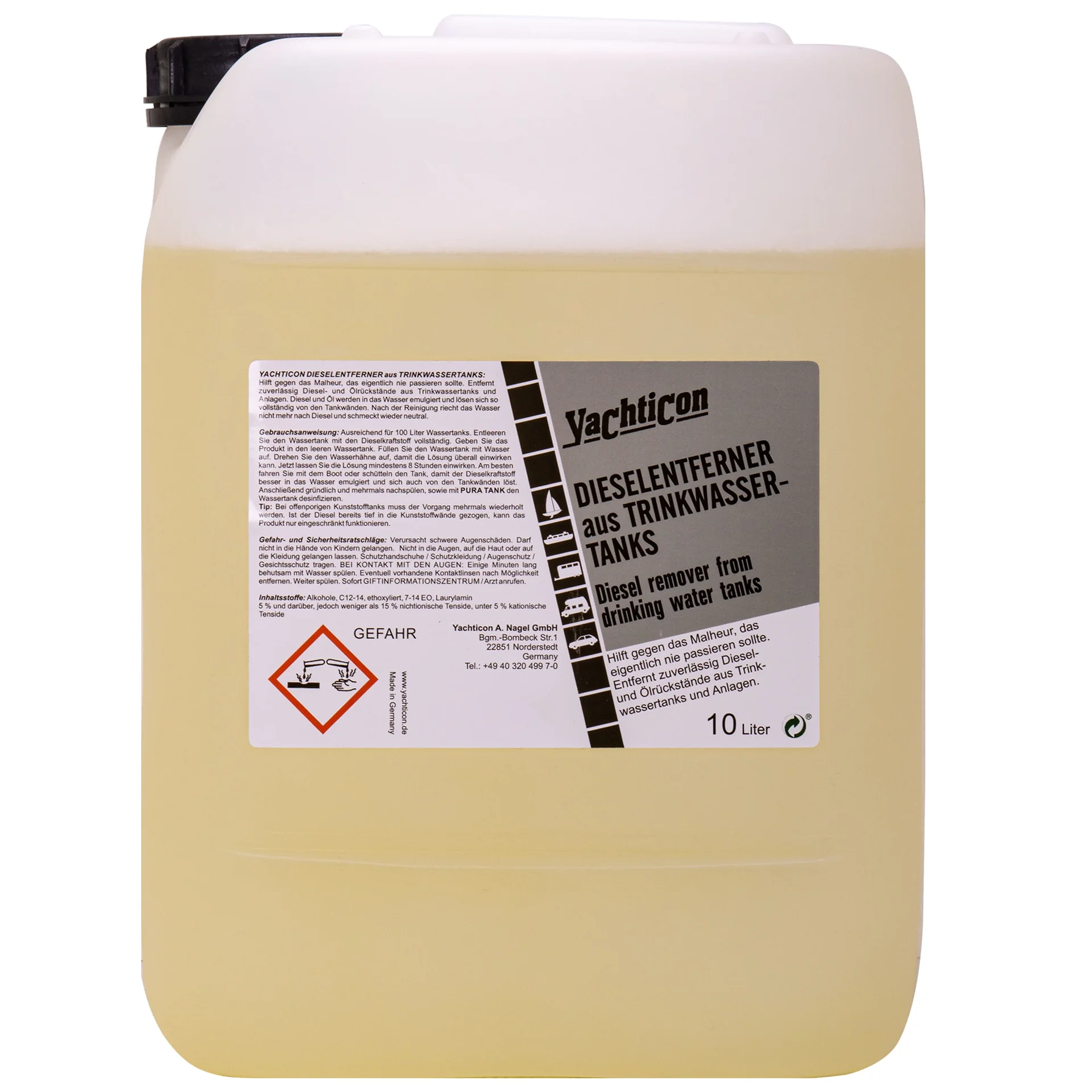 "Diesel Tank Cleaner 10 Liter, Drinking Water Tank Cleaner, Diesel Removal image"