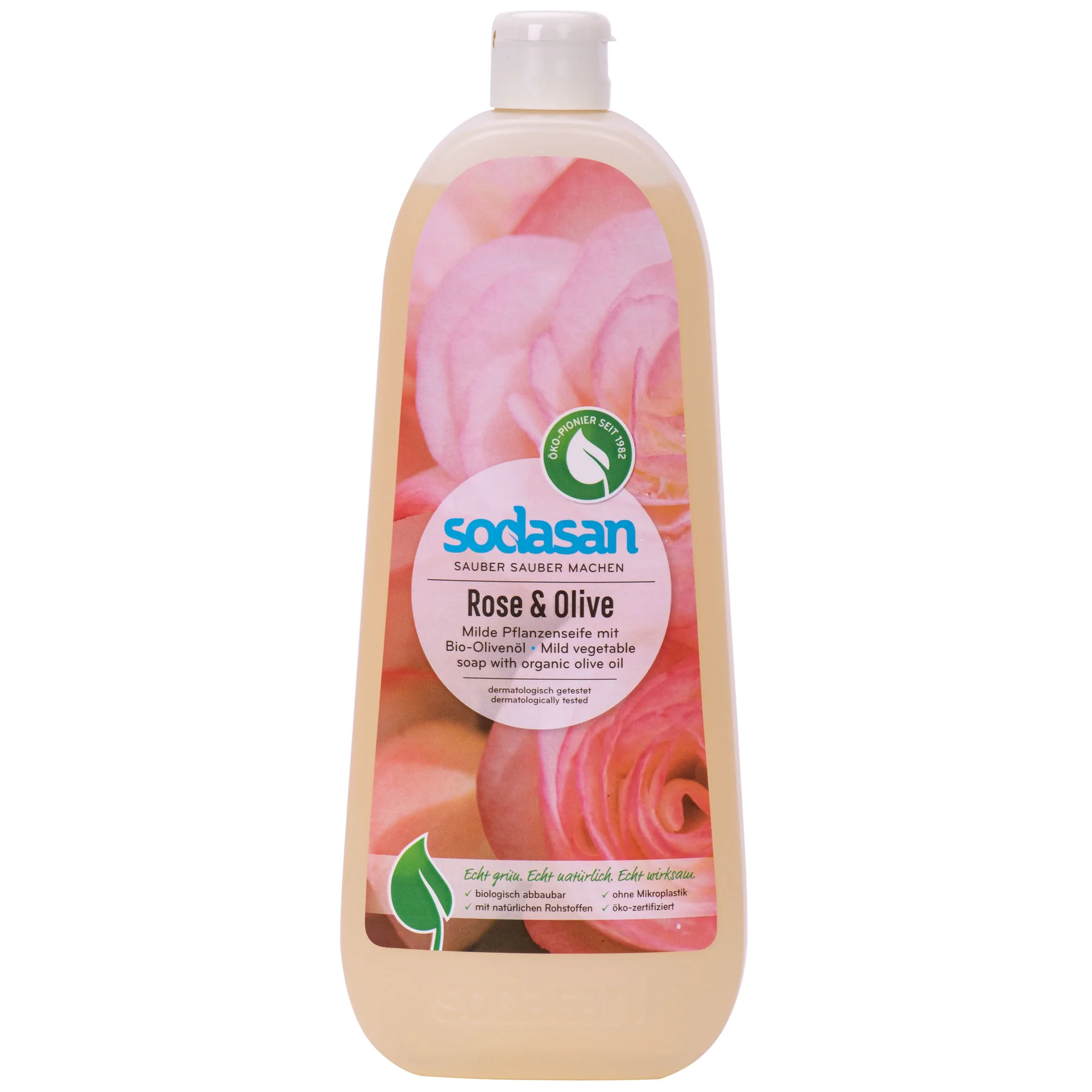Liquid Hand Soap, Rose Olive, Natural Hand Soap, 1 Liter Plant Based Hand Soap