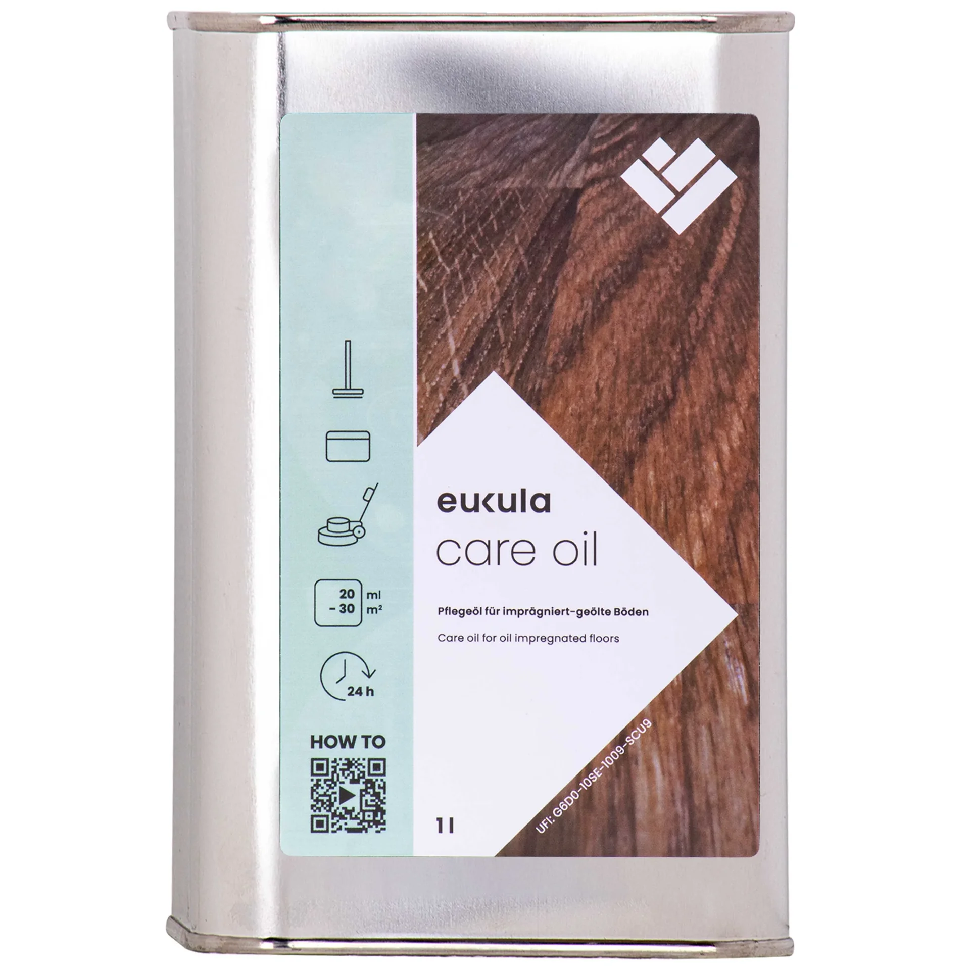 "Wood floor cleaner, wood floor care, wood floor oil, 1 Liter, floor care image"