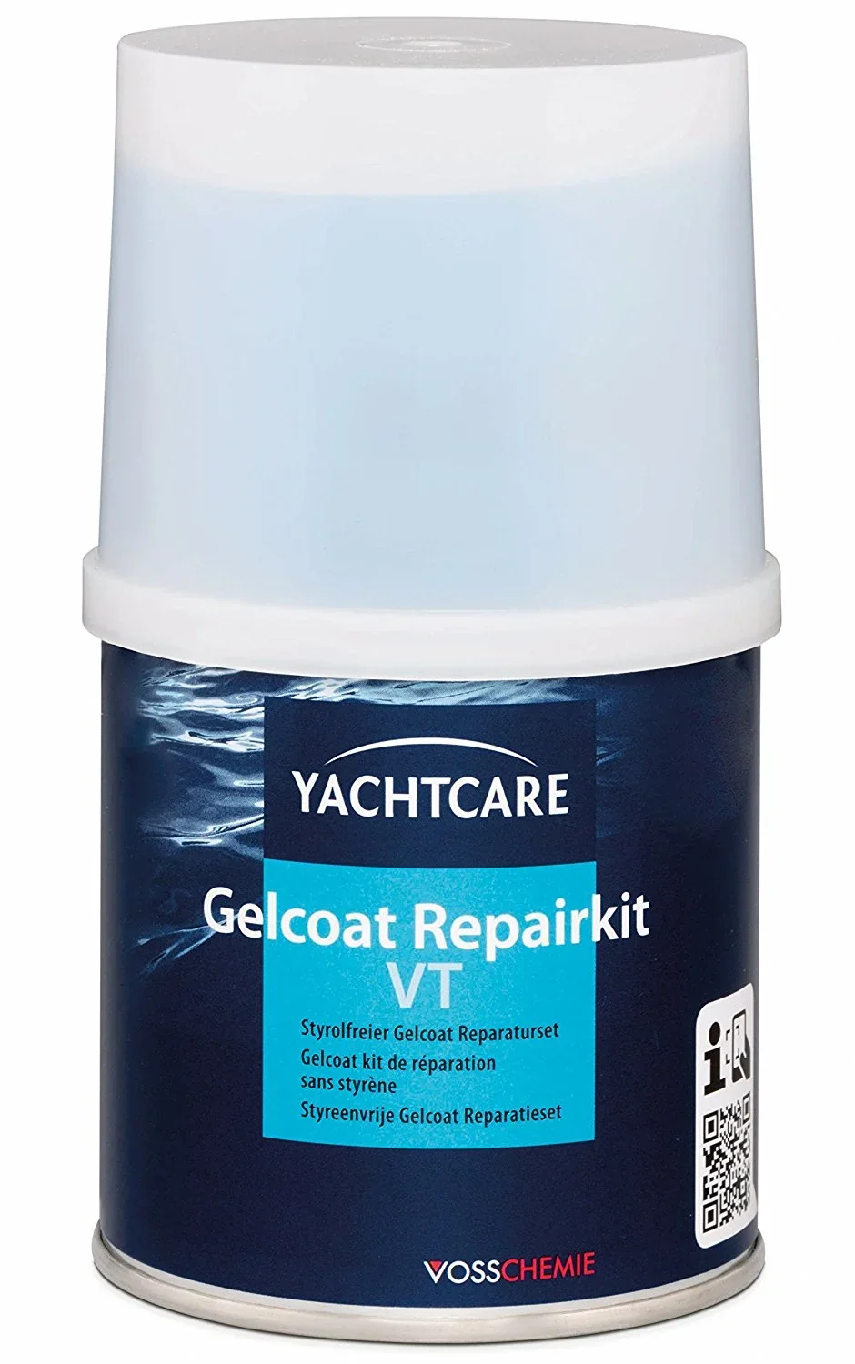 "Gelcoat Repair Kit, RAL 9010 White, 200 g, Marine Yacht Repair image"