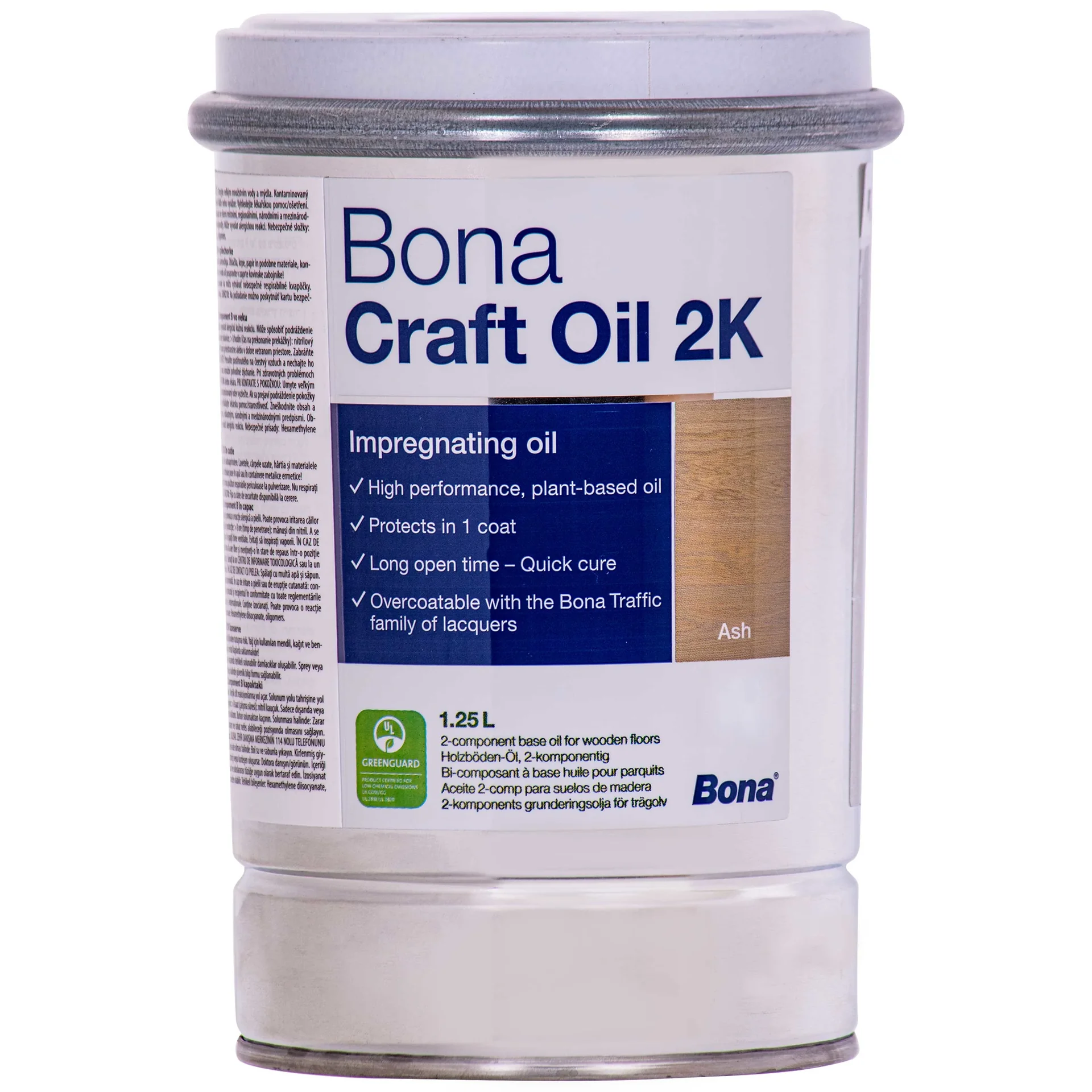 "Wood Oil, Craft Oil 1,25 Liter, Ash Wood Oil, Gray Wood Oil, 2K Oil image"