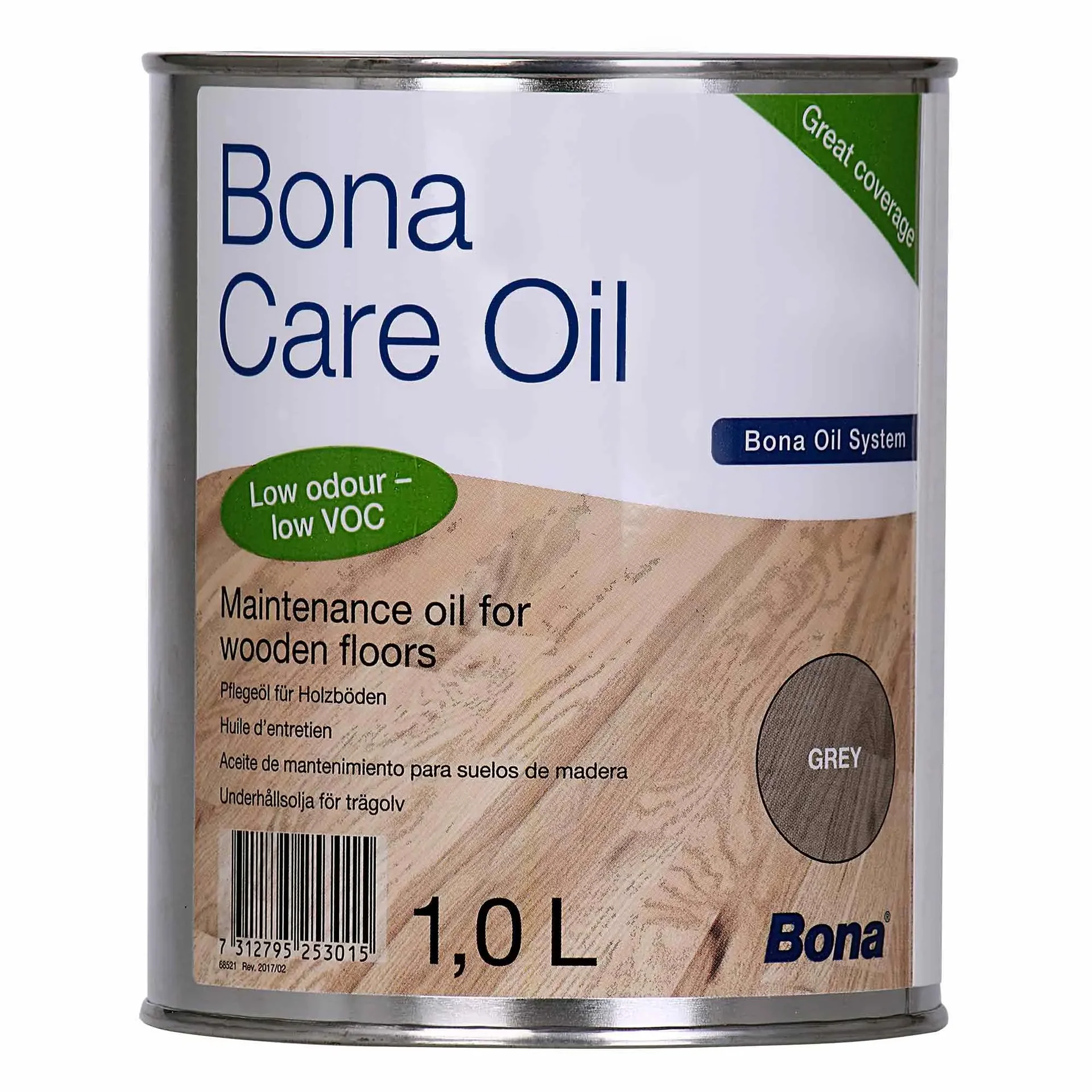 "Wood Floor Oil 1 Liter, Grey Wood Oil, Wood Care Oil image"