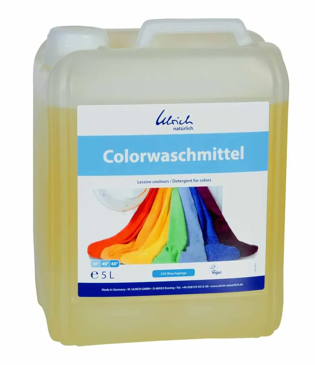 Color Laundry Detergent 5 Liter, Liquid, Vegan, Natural, Color Safe Detergent
