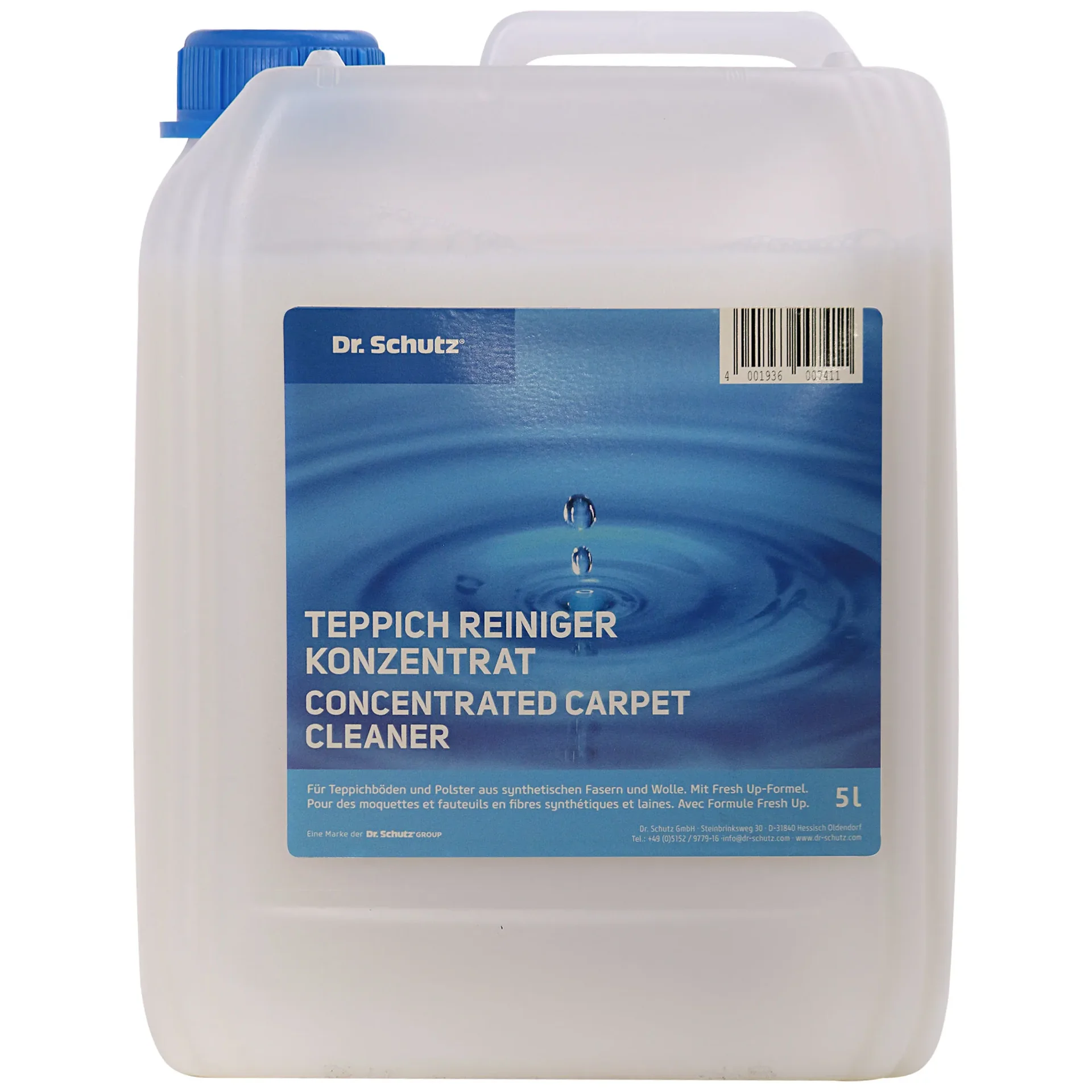 "Carpet cleaner 5 Liter, carpet cleaning solution, carpet shampoo concentrate image"