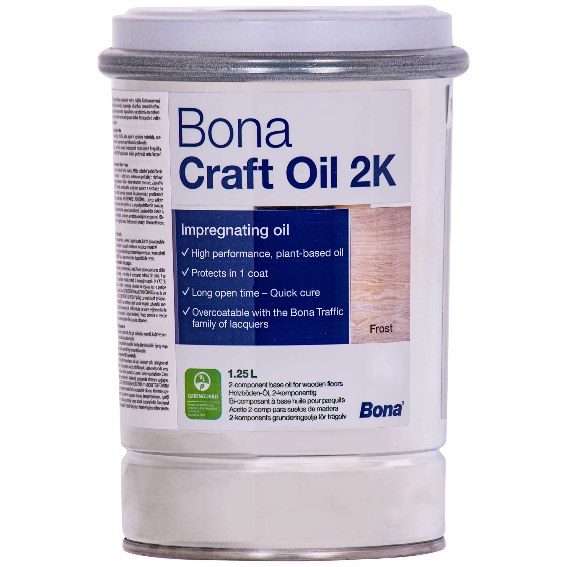 "Wood finishing oil 1,25 Liter, white wood oil, wood floor oil image"