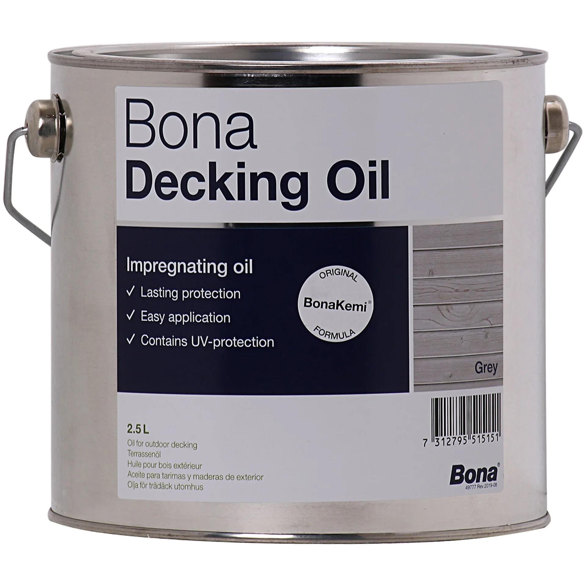 "Decking Oil 2,5 Liter, grey, terrace oil, deck oil image"