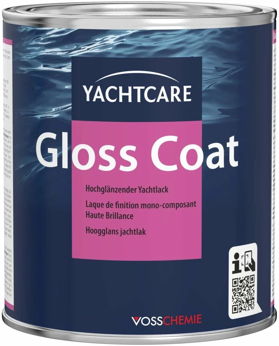 "Marine Paint, Gloss Coat 750 ml, High Gloss Yacht Varnish, white image"
