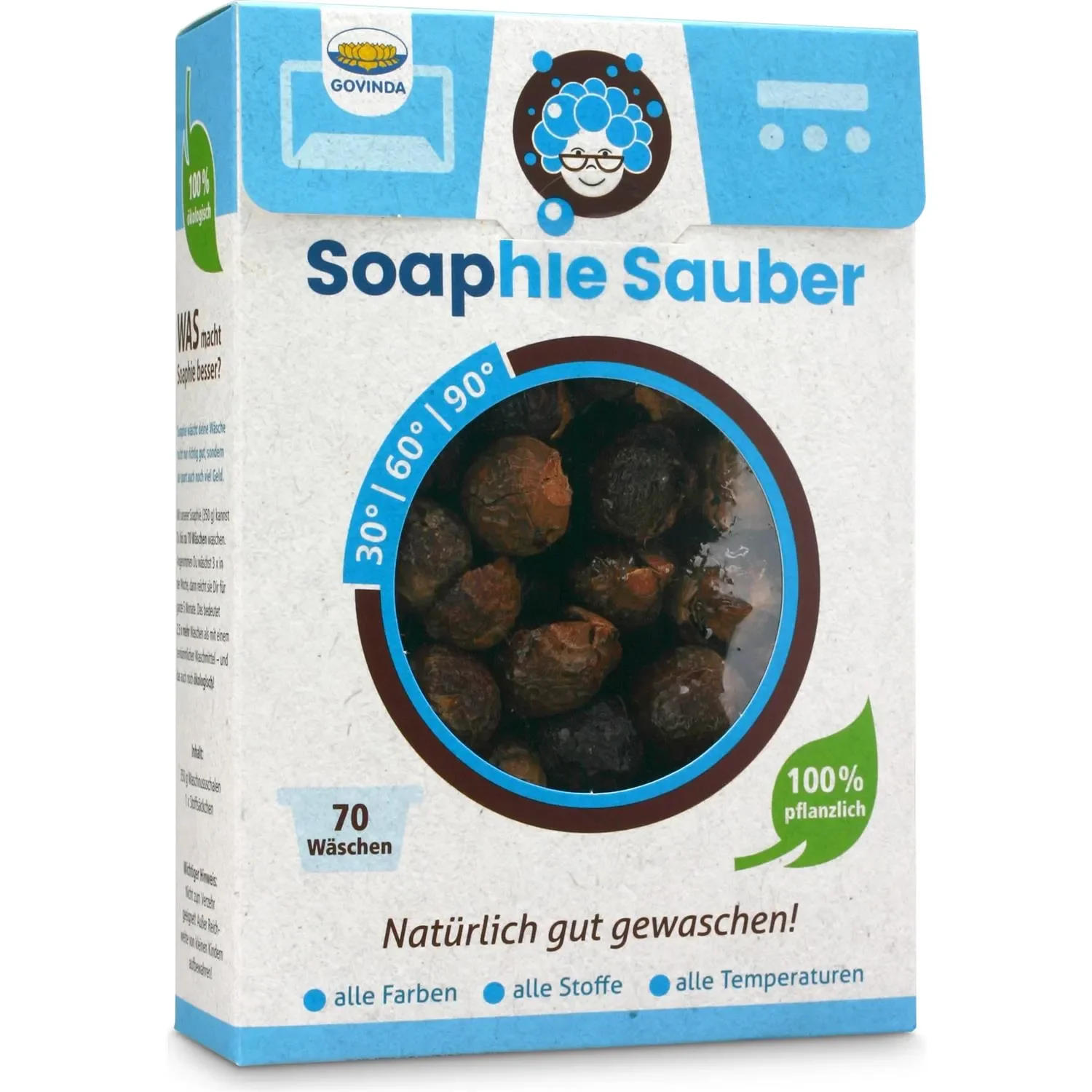 "Soap Nuts, 350 g Soap Nut Shells, Natural Laundry Detergent image"