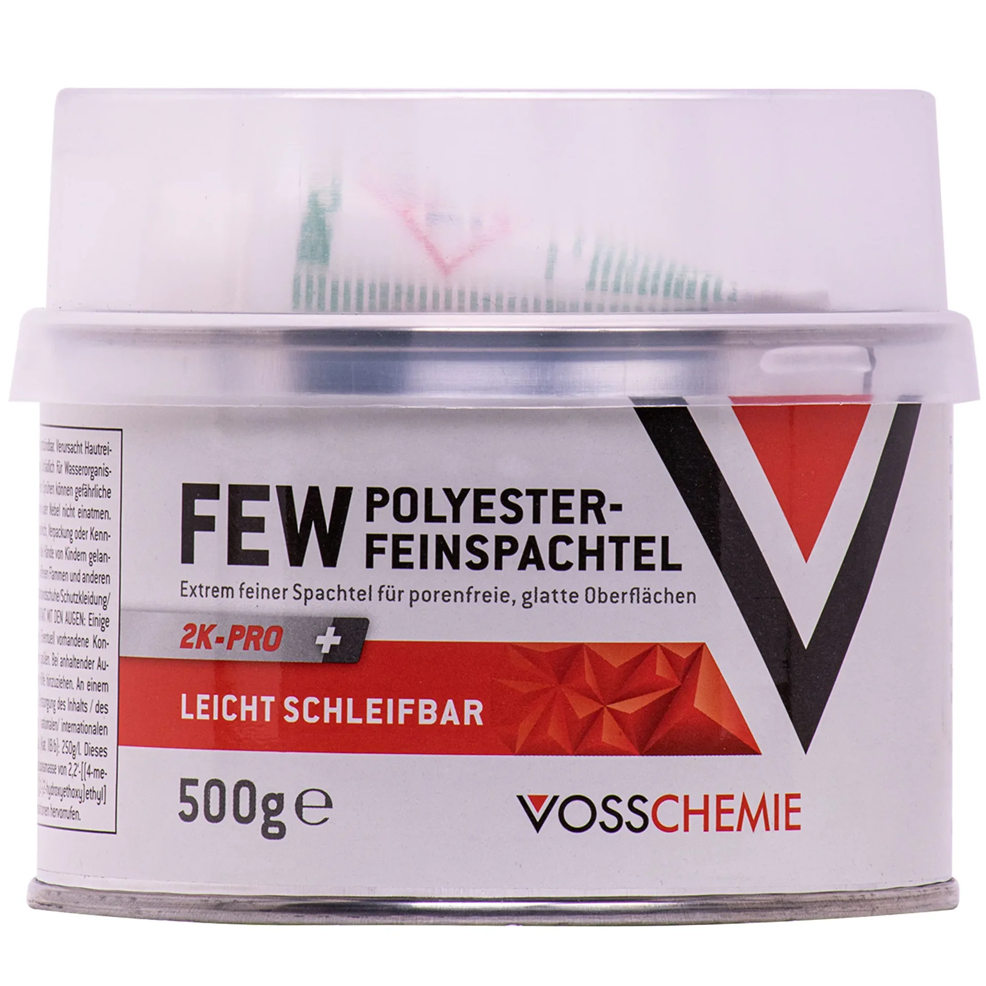 Polyester filler, 2K filler, auto body filler, fine filler 500 g